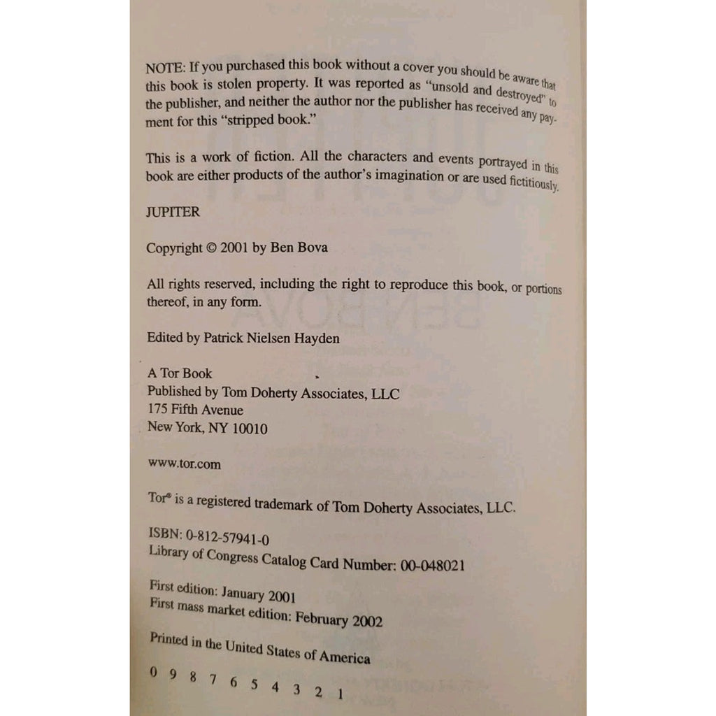 Jupiter by Ben Bova (2002, Mass Market)