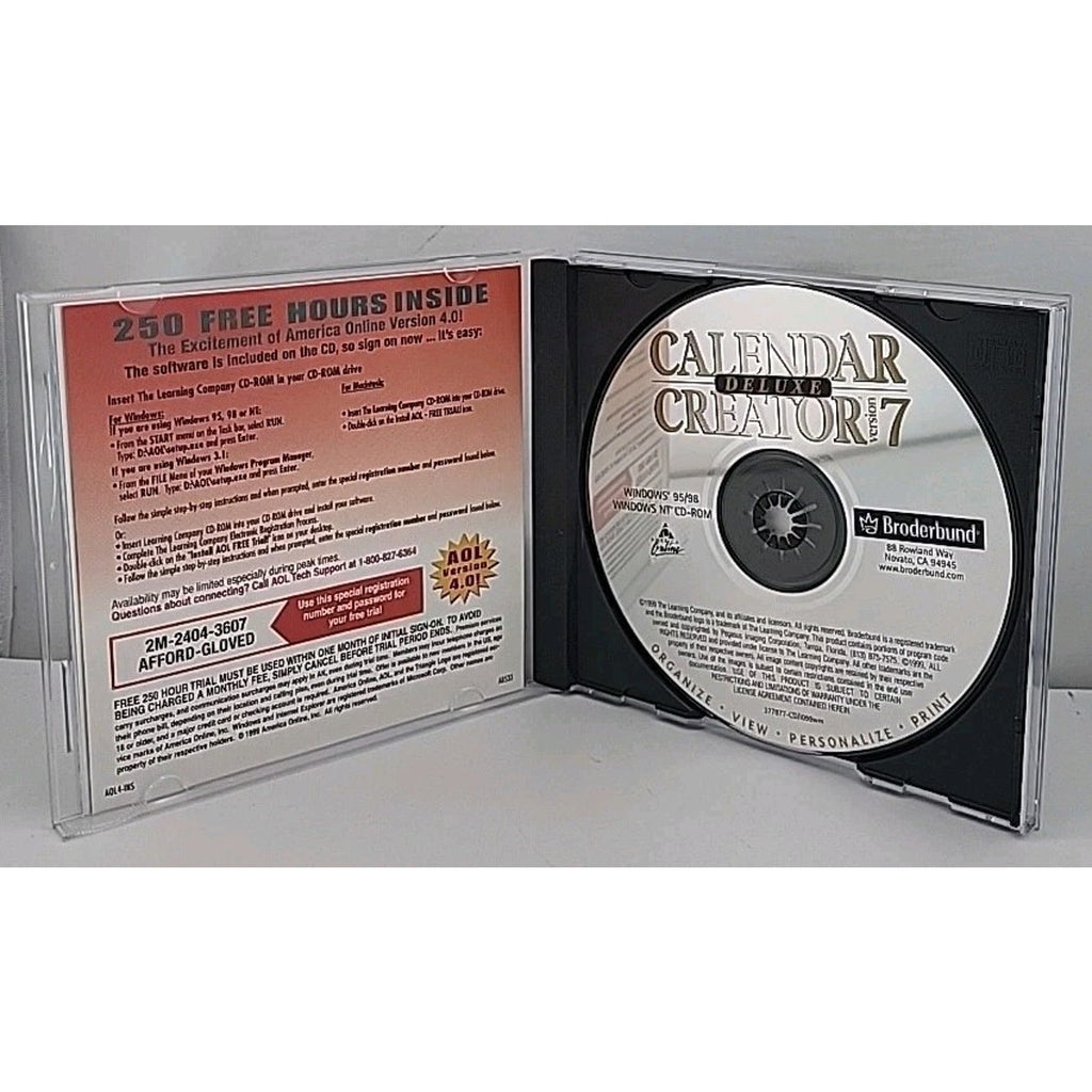 Calendar Creator Version 7 Deluxe CD