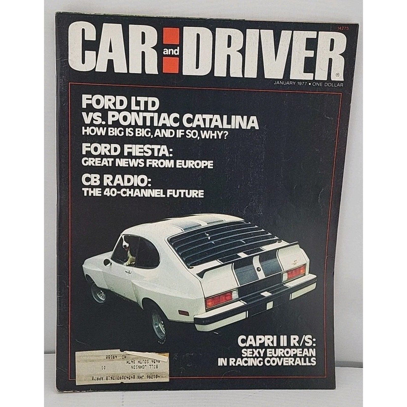 Car And Driver January 1977 Magazine