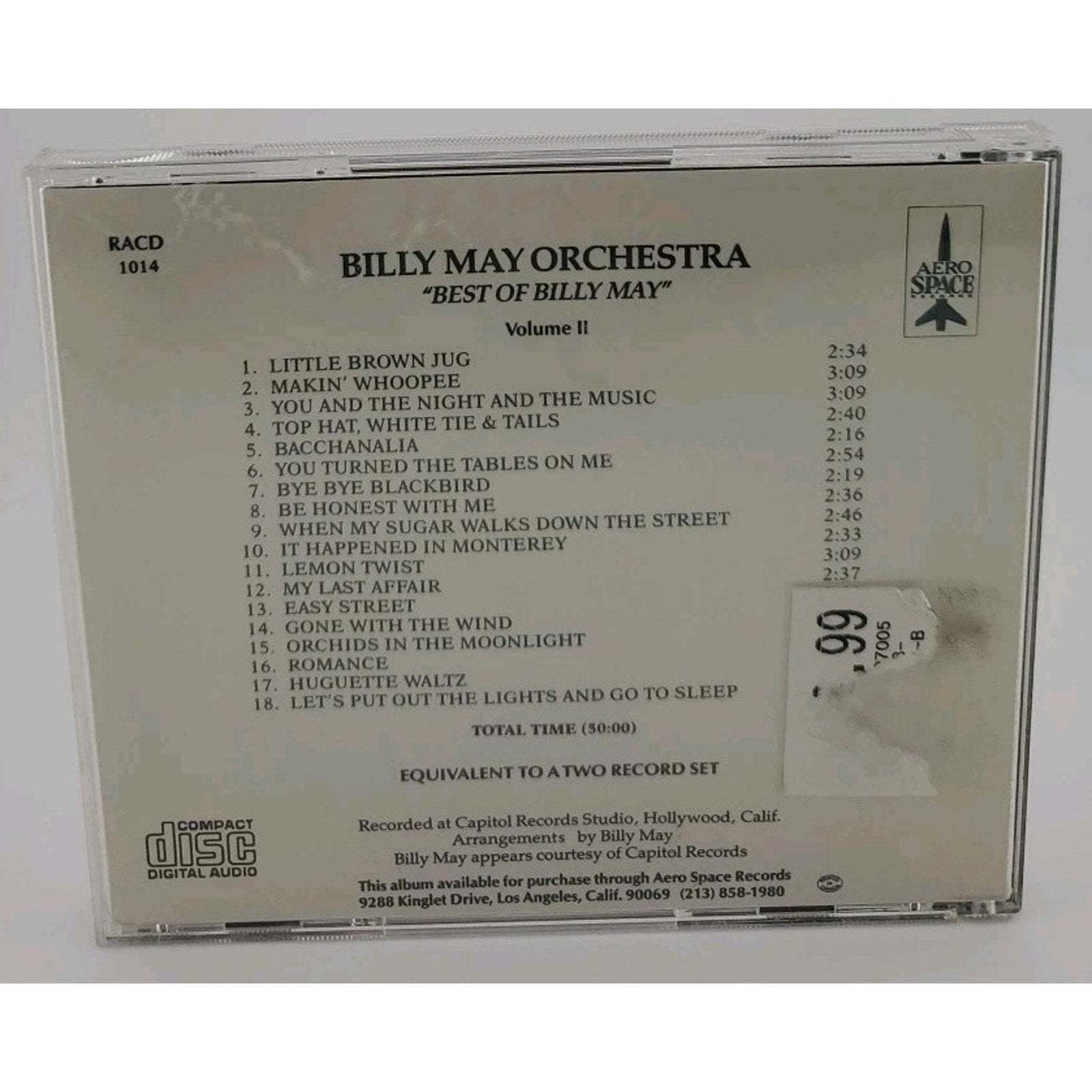 Aero Space Records Best Of Billy May Volume II (CD)