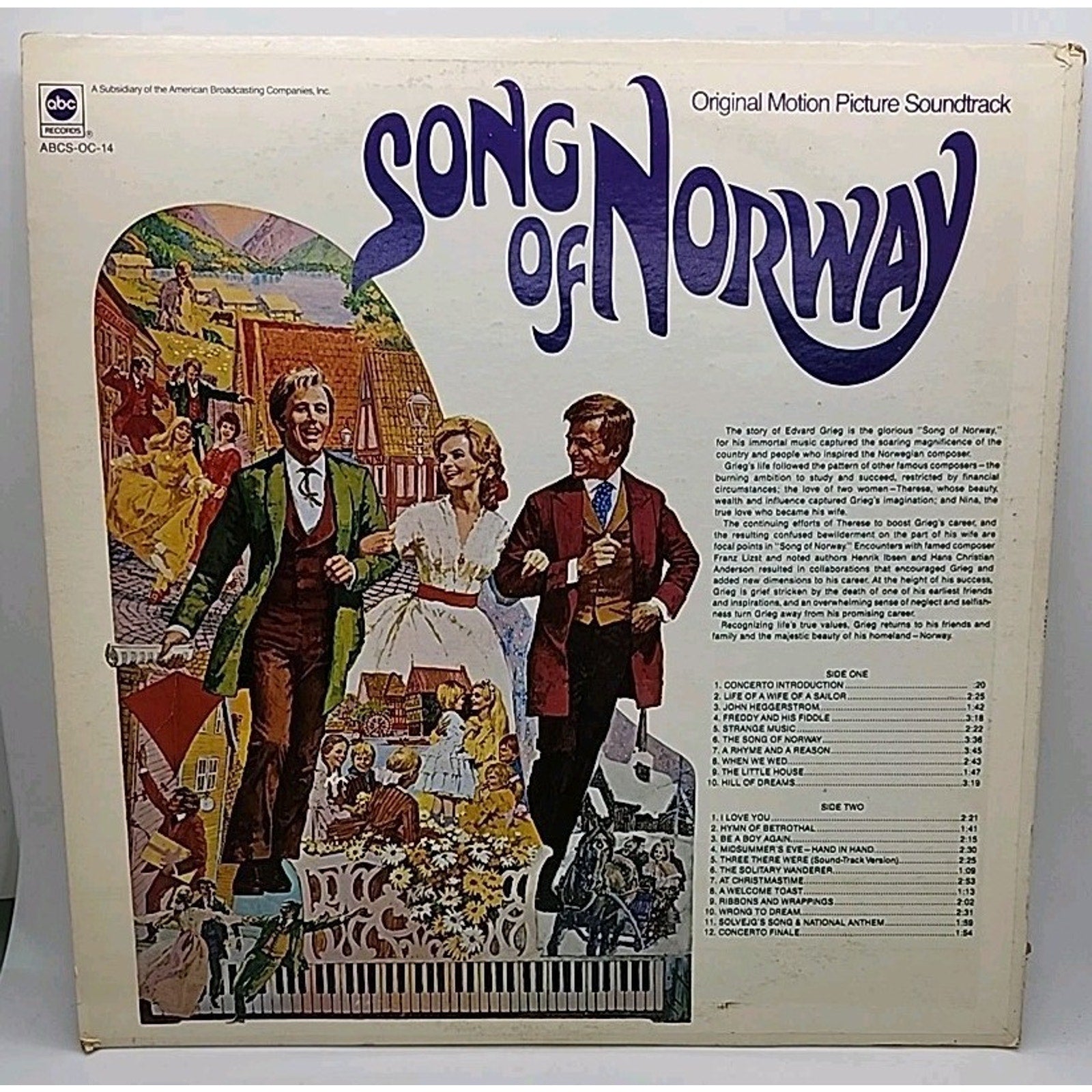 Song of Norway Original Motion Soundtrack Vinyl Record LP