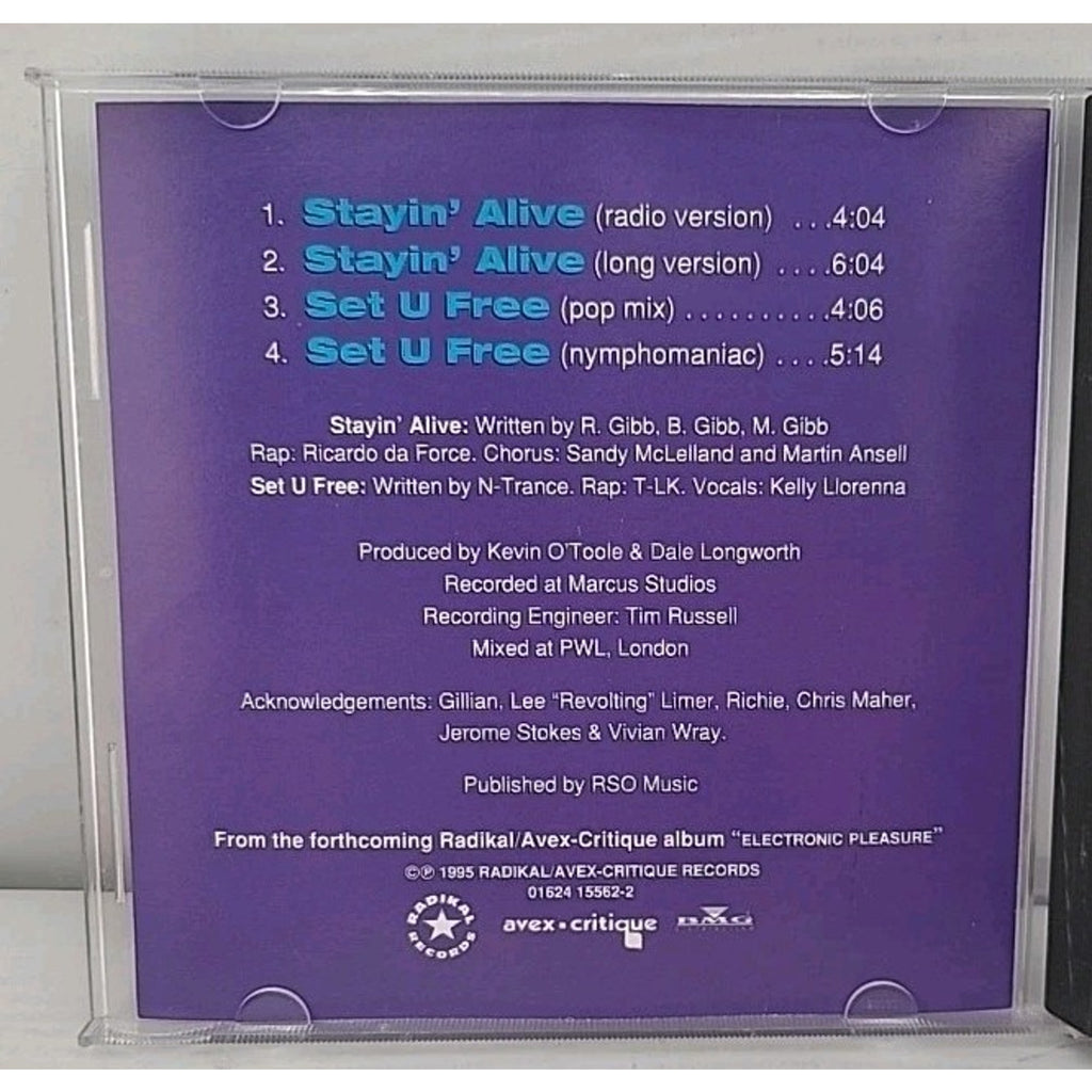 Stayin' Alive [Single] by N-Trance (CD, Dec-1995, Critique Records)