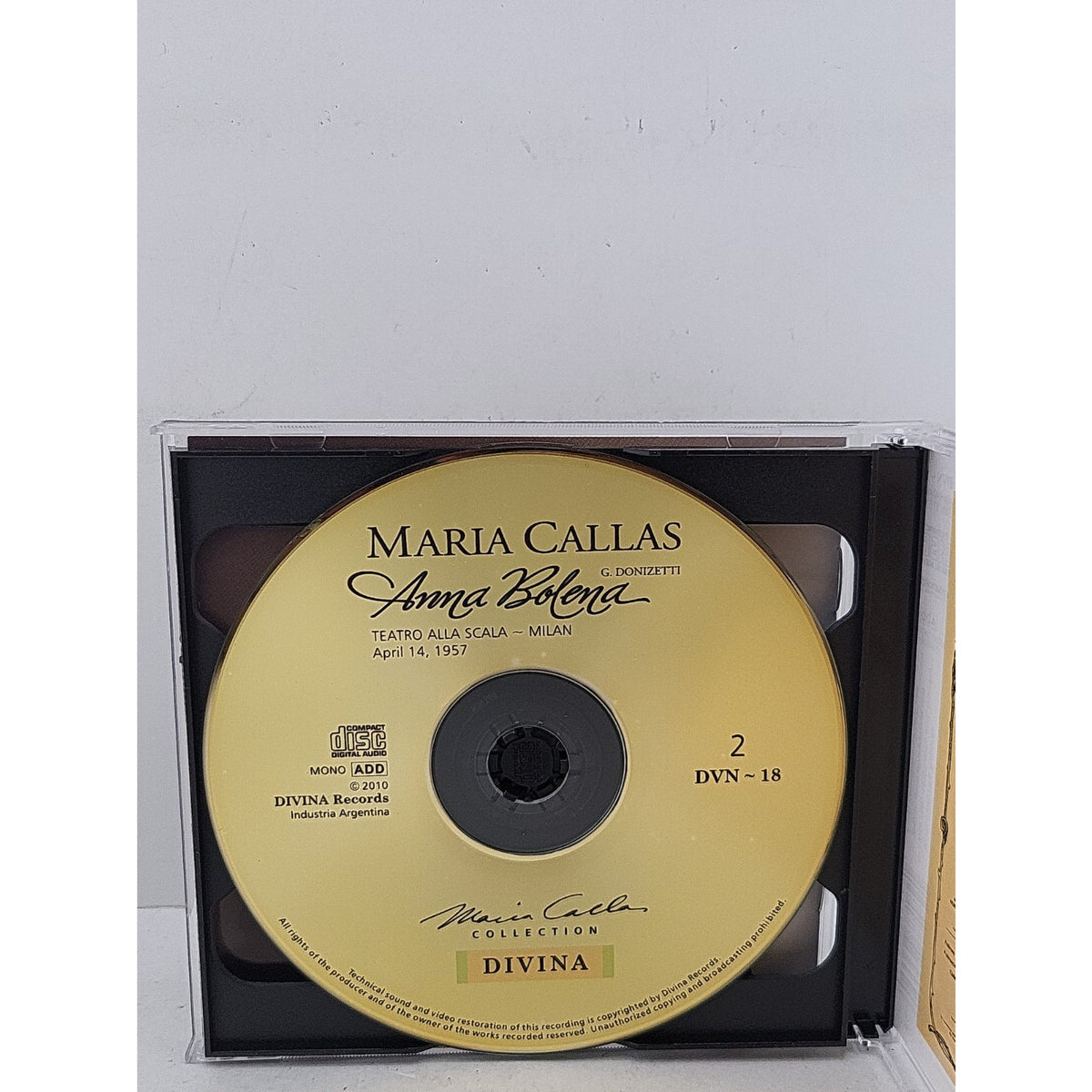 Maria Callas Anna Bolena (Live 1957 Recording) CD
