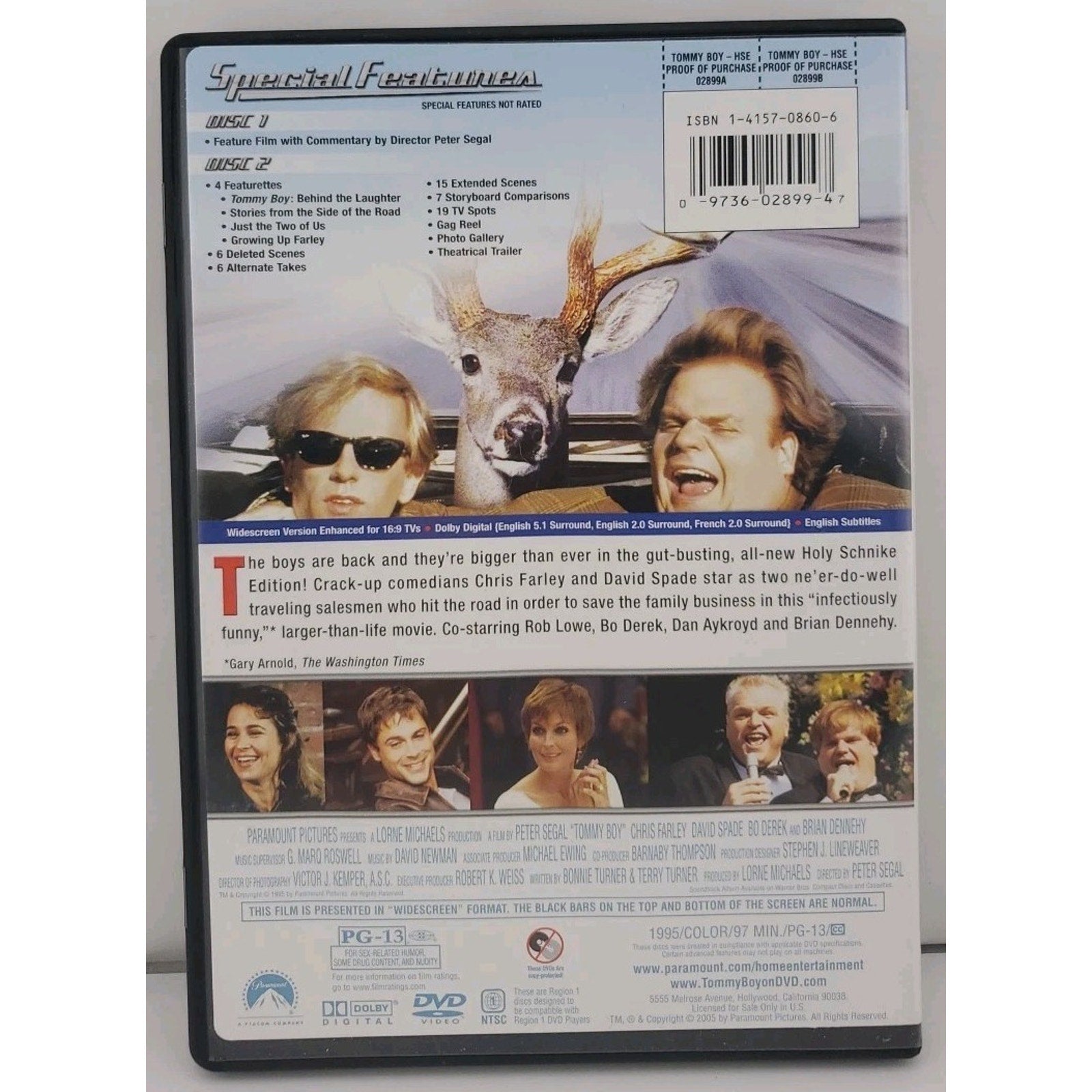 Tommy Boy (DVD, 1995) *Caricature Discs*