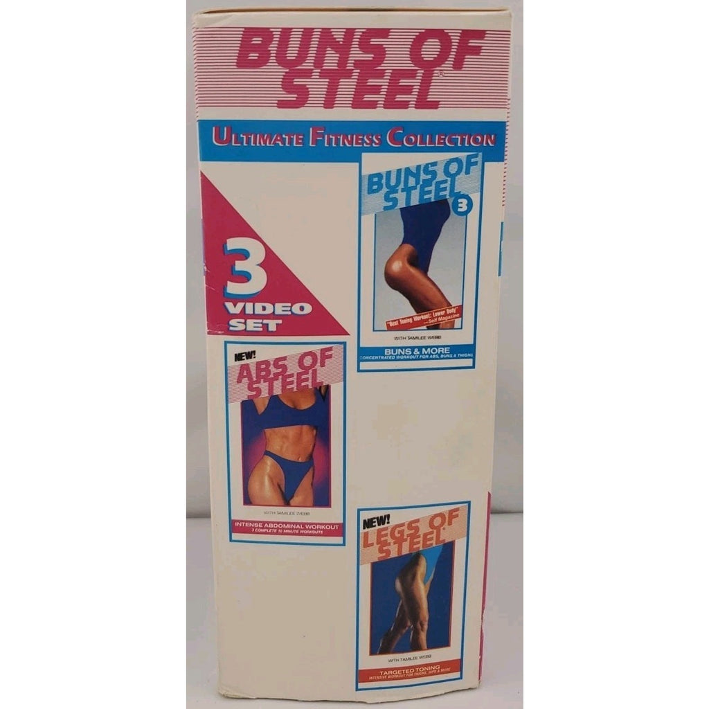 Buns of Steel - Ultimate Fitness Collection (VHS 1993) 3 Tape Set