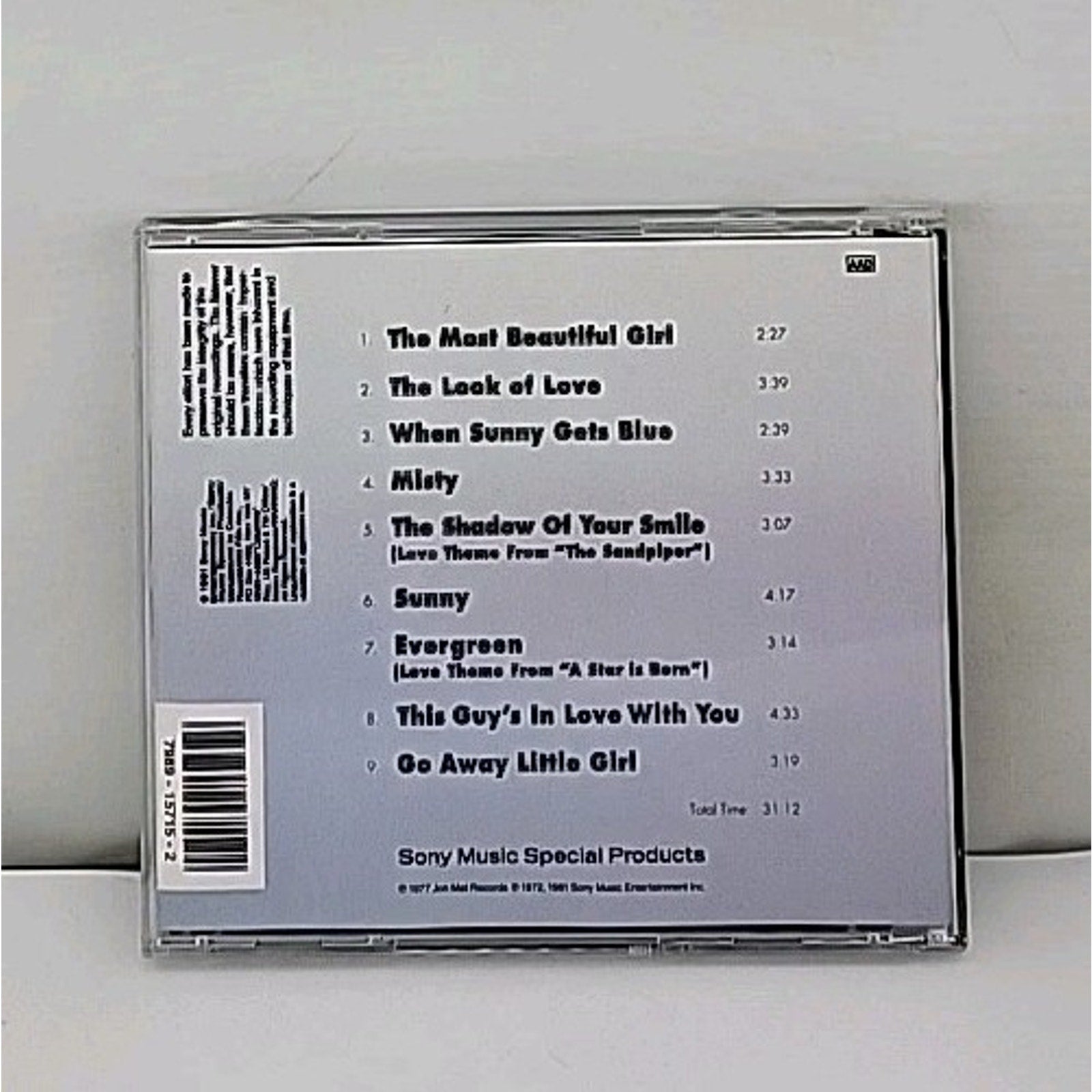 Misty by Johnny Mathis (CD, 1992)