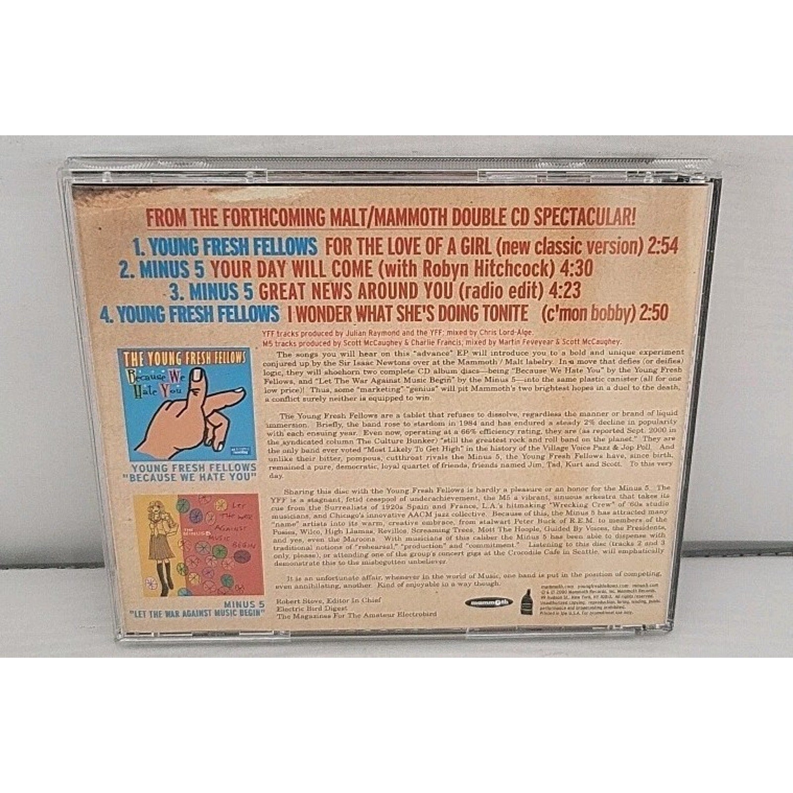 Young Fresh Fellows vs. The Minus Five CD Sampler