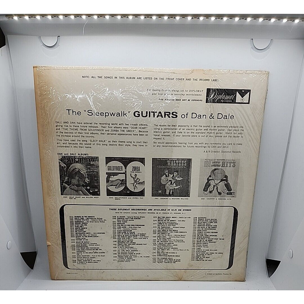 The “Sleepwalk” Guitars Of Dan & Dale Country & Western Hits (Record)