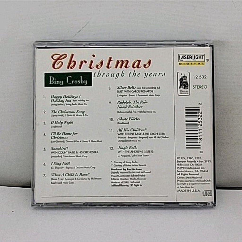 Christmas Through the Years by Bing Crosby (CD, 1995)