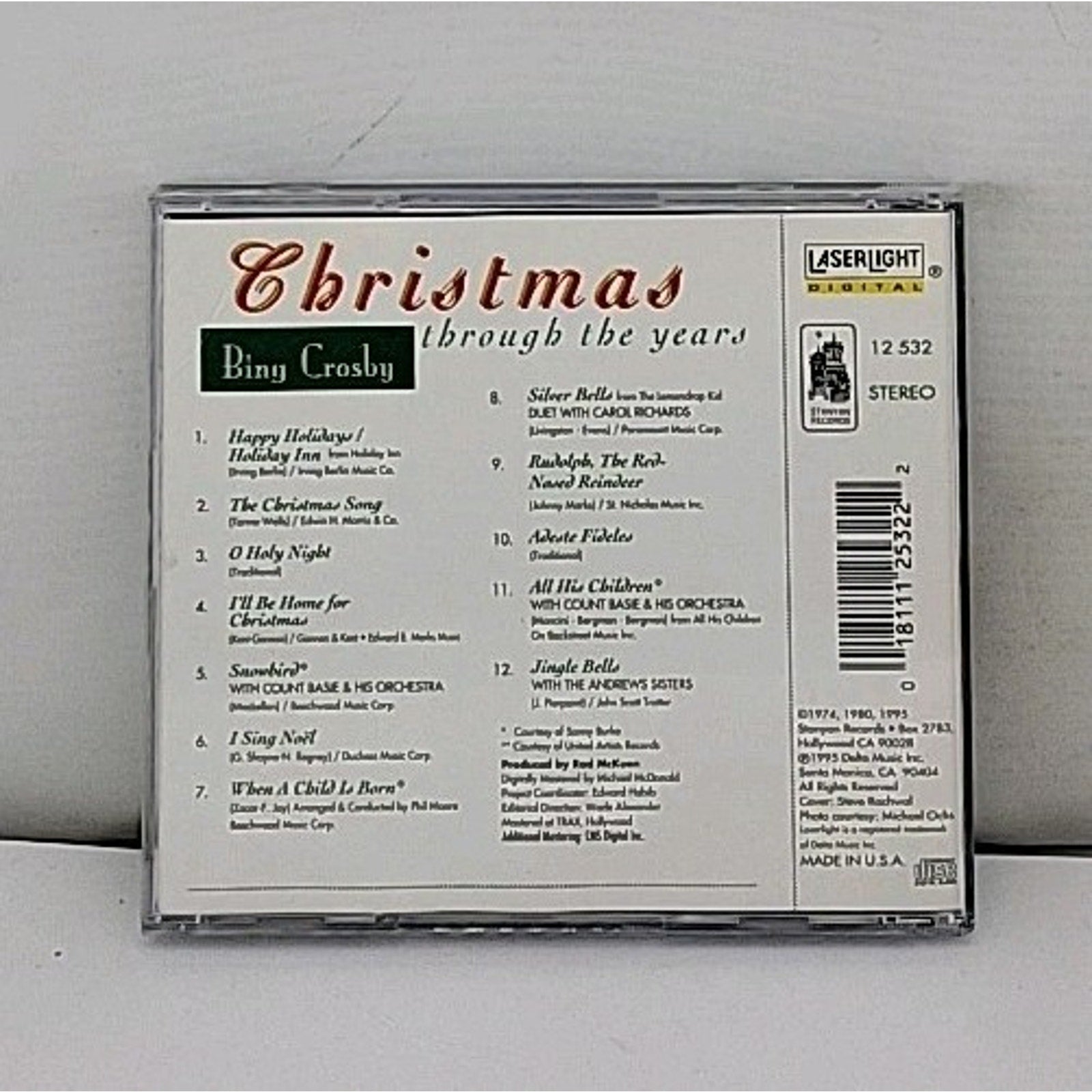Christmas Through the Years by Bing Crosby (CD, 1995)