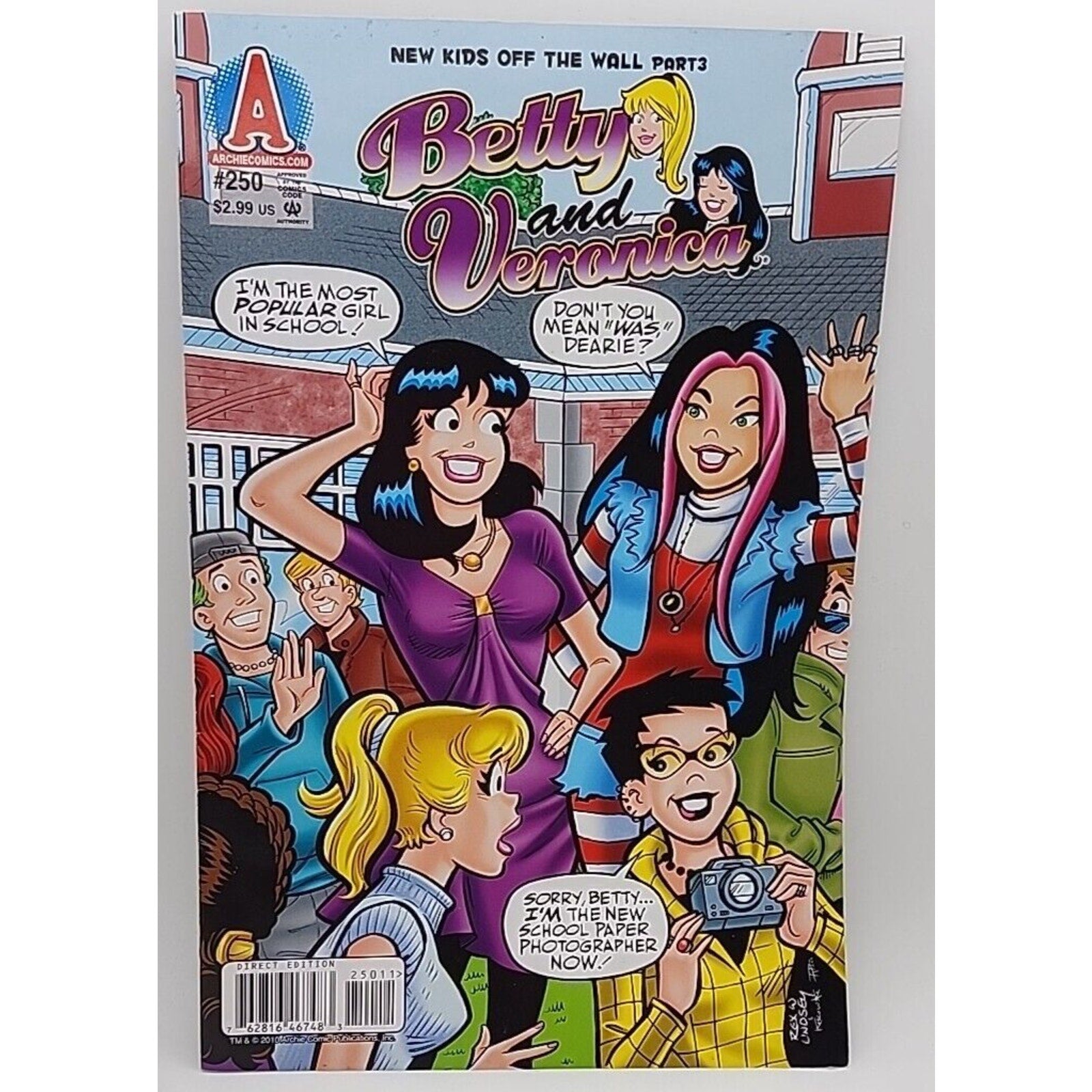 Betty & Veronica #250 (New Kids Off the Wall Part 3) Archie Comics 2010