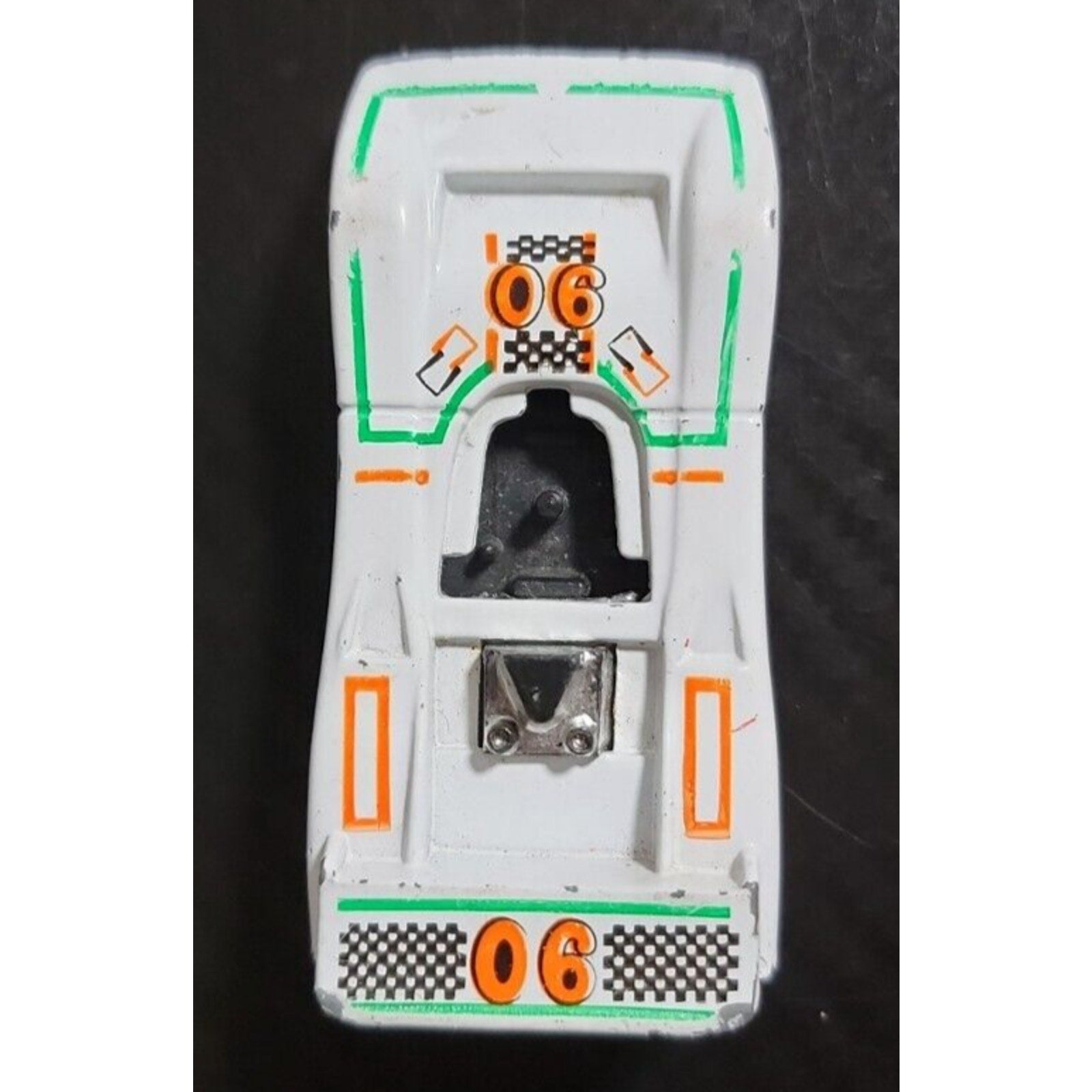 #90 Race White Die Cast Car