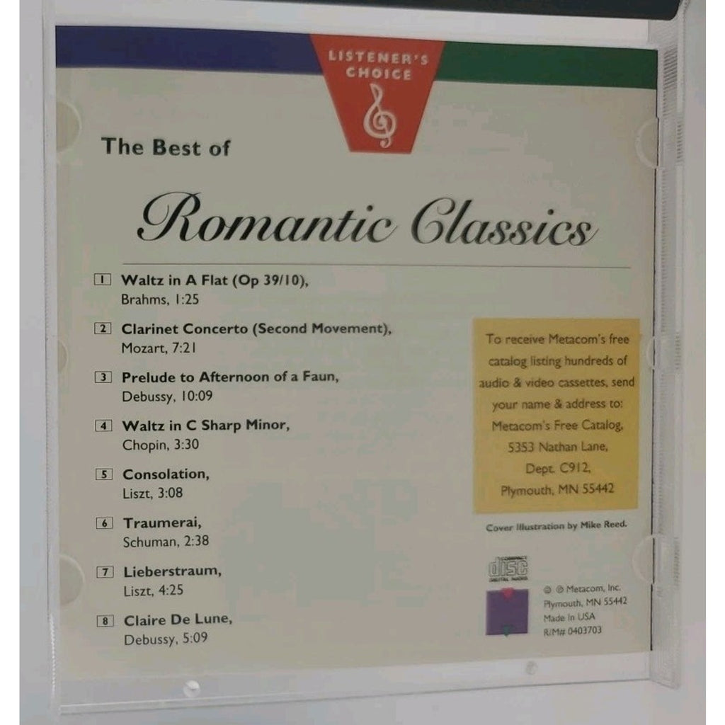The Best Of Romantic Classics - Listener's Choice Vol 3 (CD, 1991, Metacom)