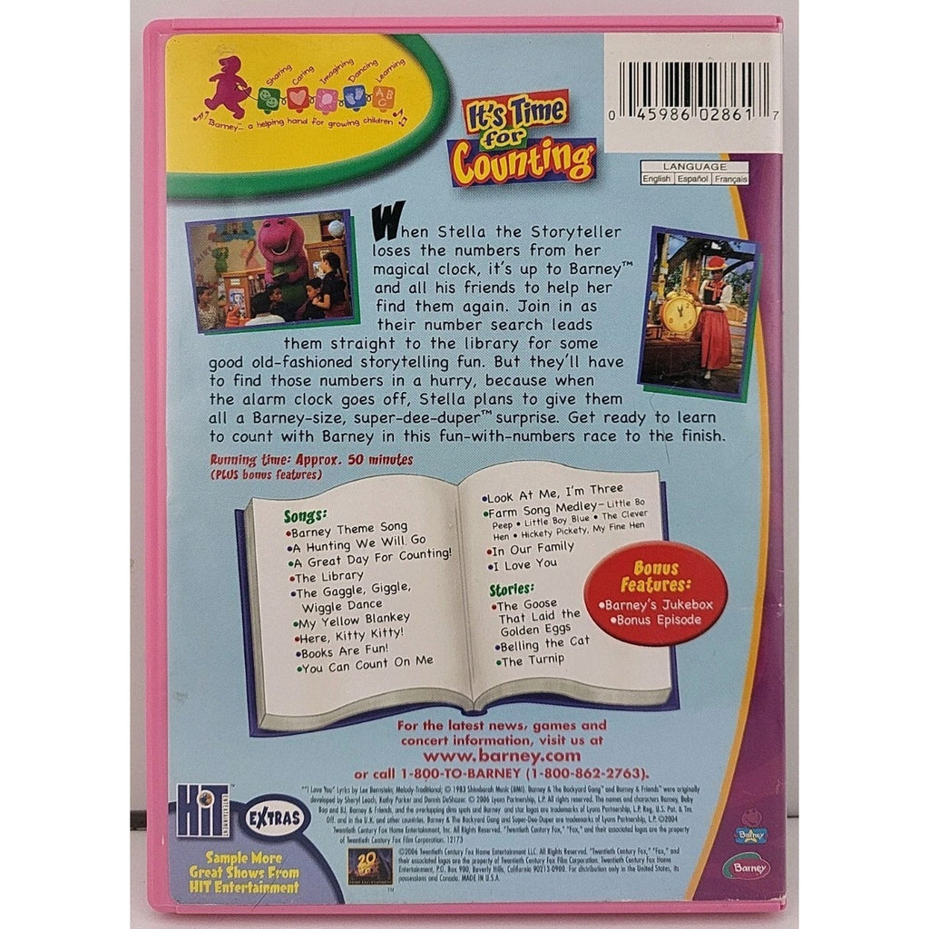 Barney - Its Time For Counting (DVD, 2006)