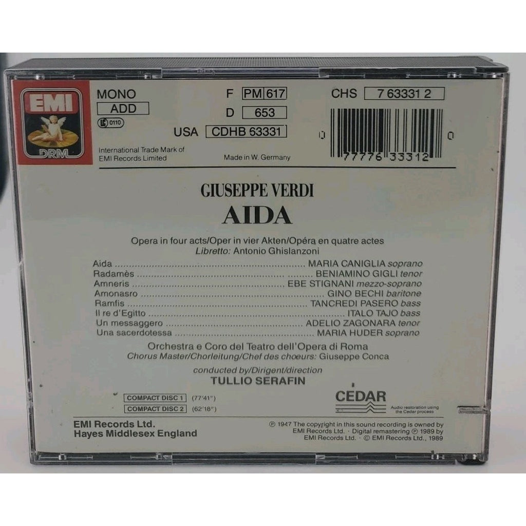 Verdi: Aida - Audio CD By Beniamino Gigli