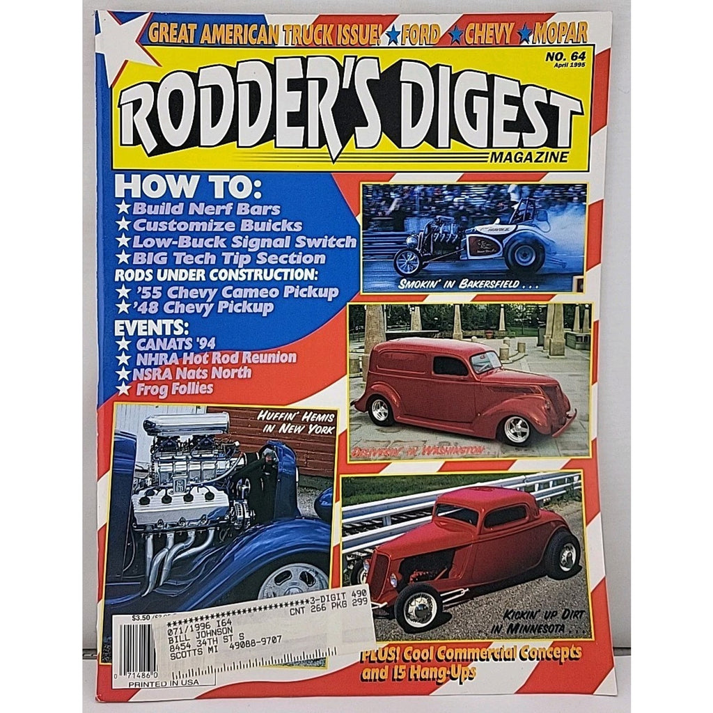 Rodder's Digest Magazine April 1995 Volume 14 Number 64