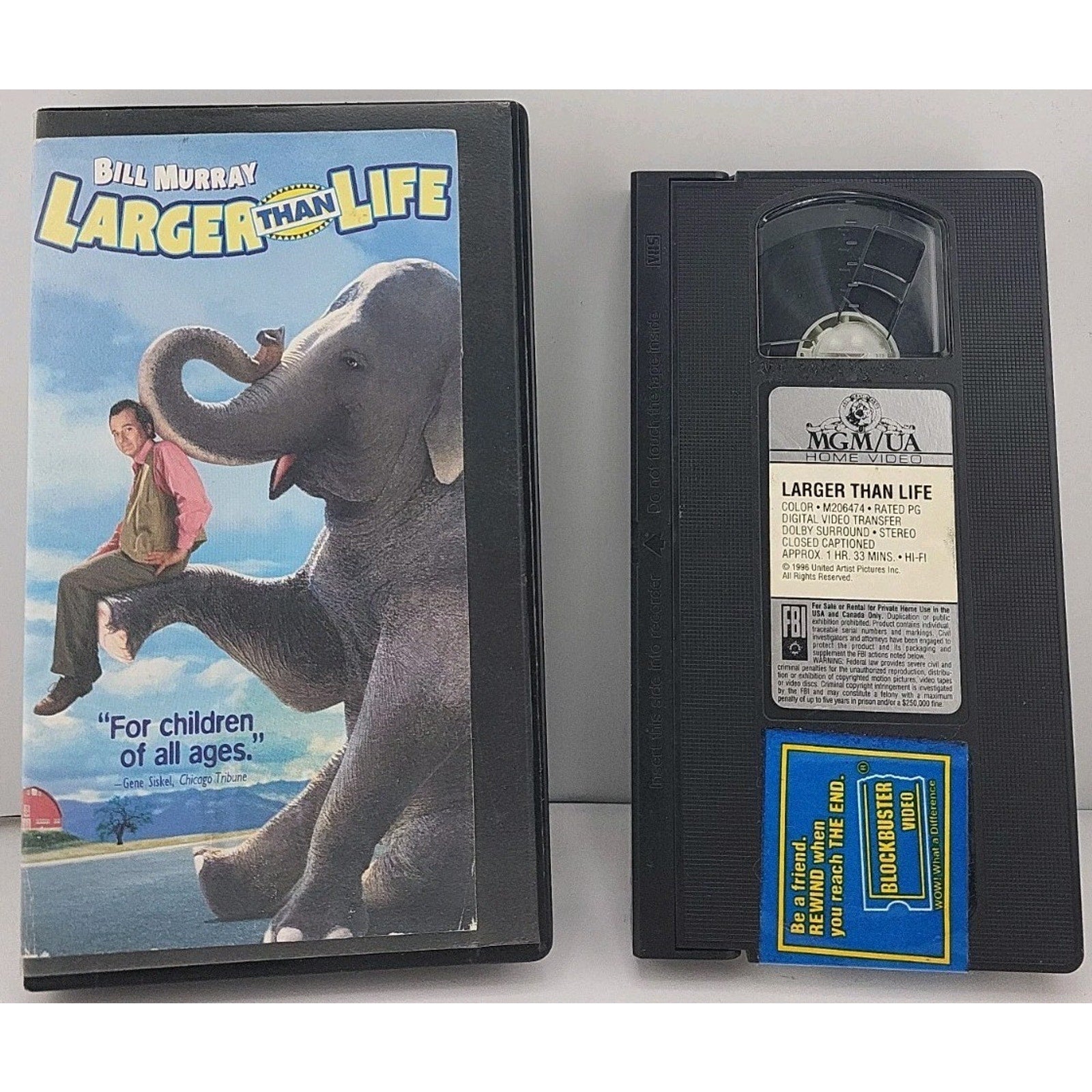 Larger Than Life (VHS, 1997, Slipsleeve)