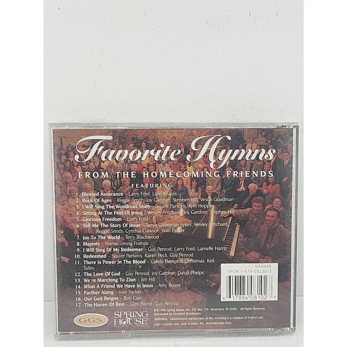 Favorite Hymns by Bill & Gloria Gaither (CD, 1999)