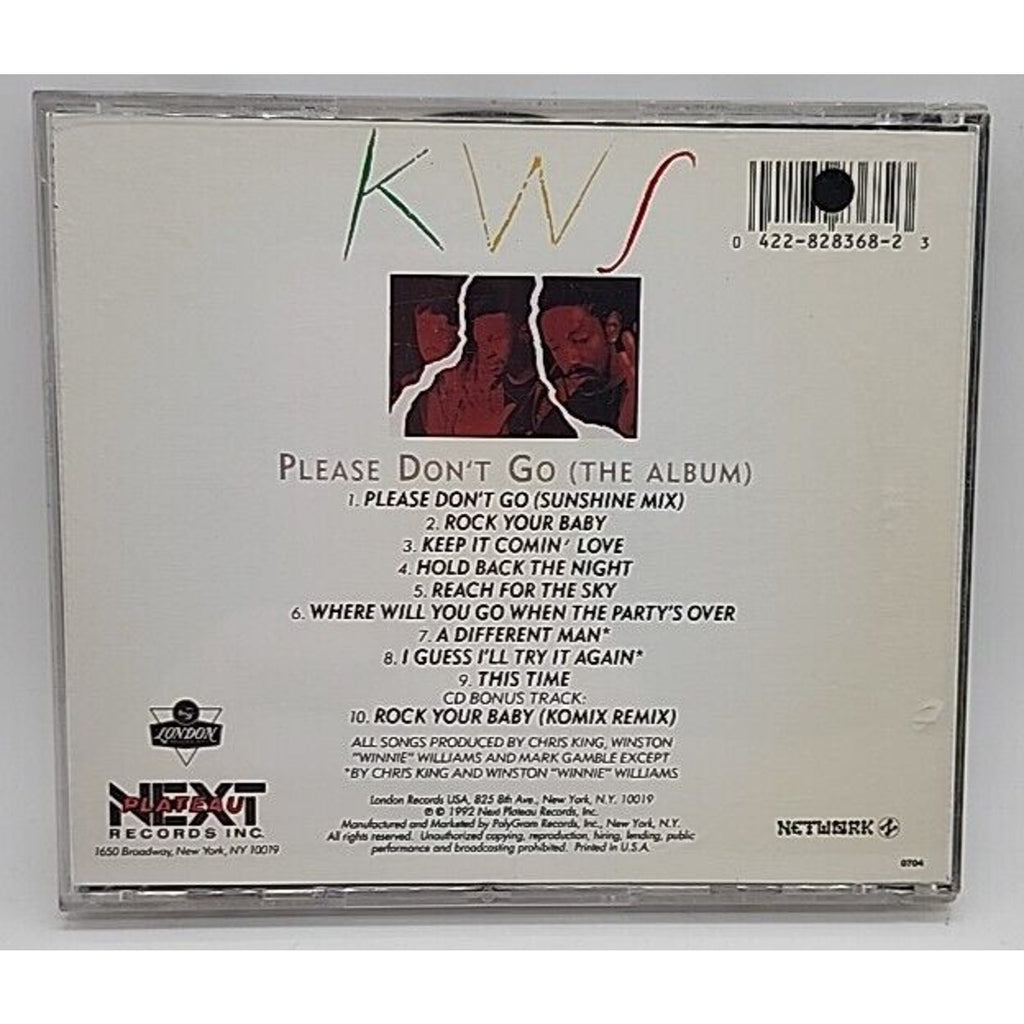 Please Don't Go by K.W.S. (CD, 1992, Next Plateau)