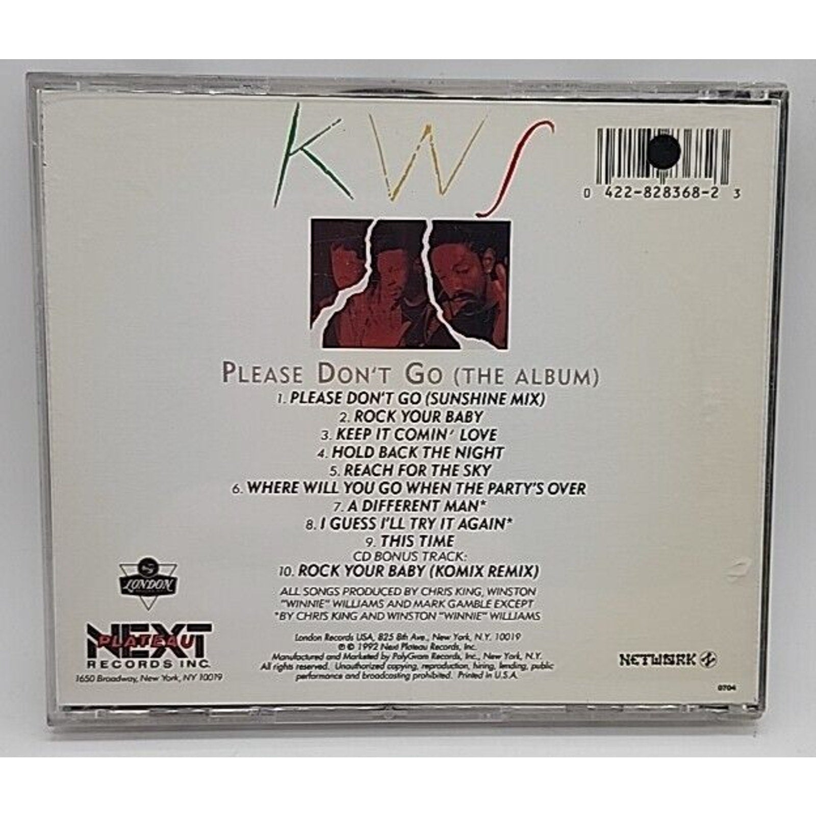 Please Don't Go by K.W.S. (CD, 1992, Next Plateau)
