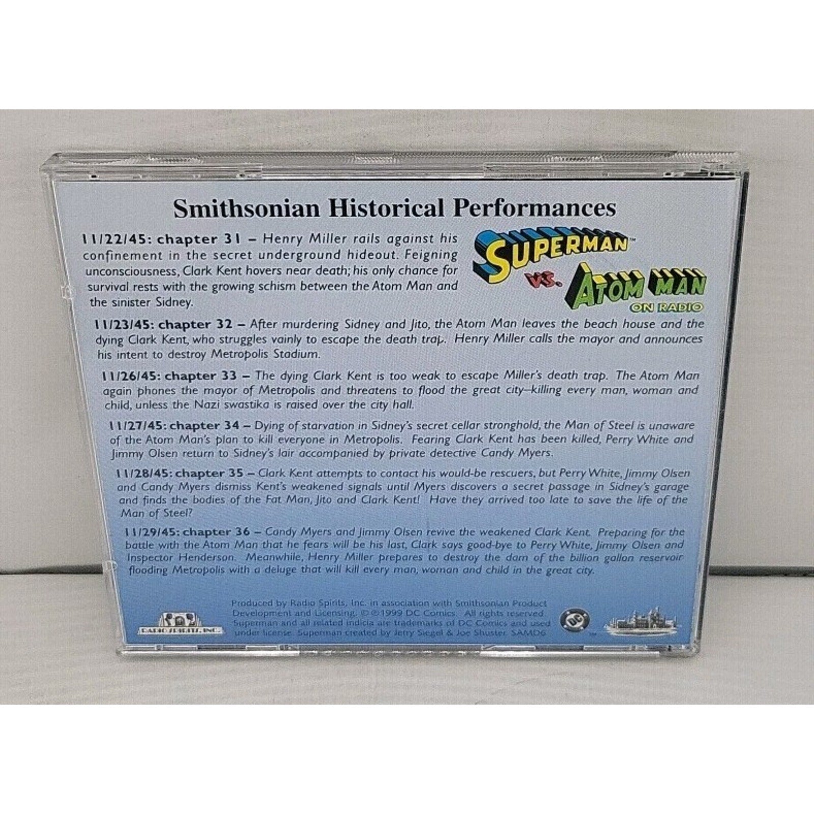 Superman Vs. Atom Man On Radio Disc 6 Only CD