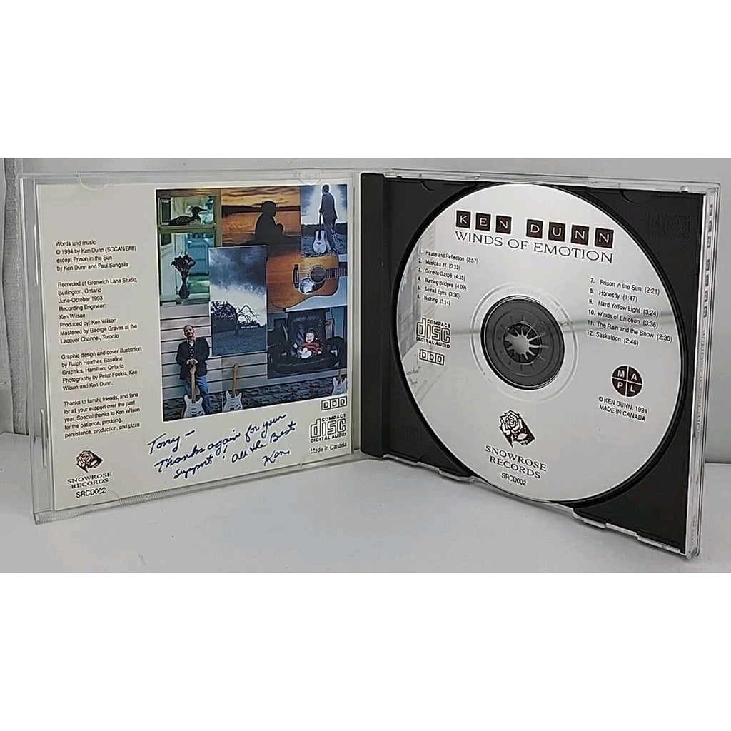 Ken Dunn - Winds Of Emotion CD *Signed*