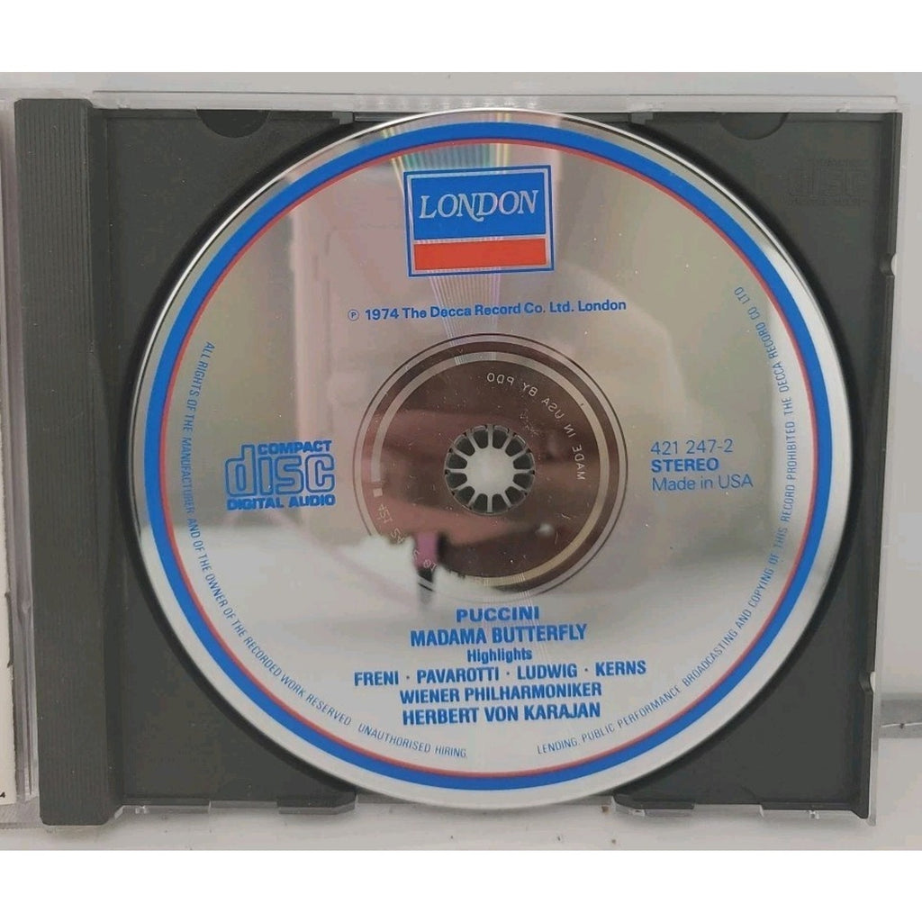 Madama Butterfly Hts by Herbert von Karajan (CD, 1990)
