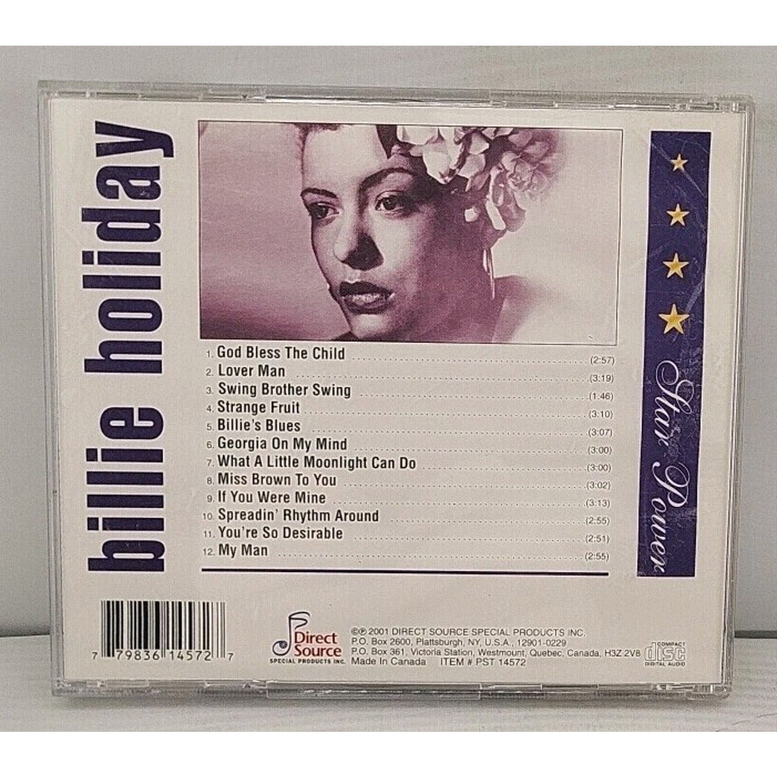 Star Power by Billie Holiday (CD, 2001)