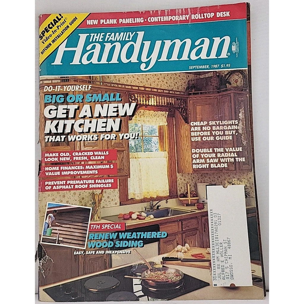 The Family Handyman Magazine - September 1987 - Volume 37 No. 7