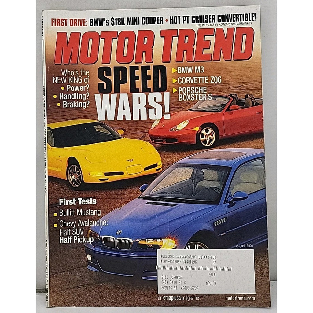 Motor Trend Magazine August 2001
