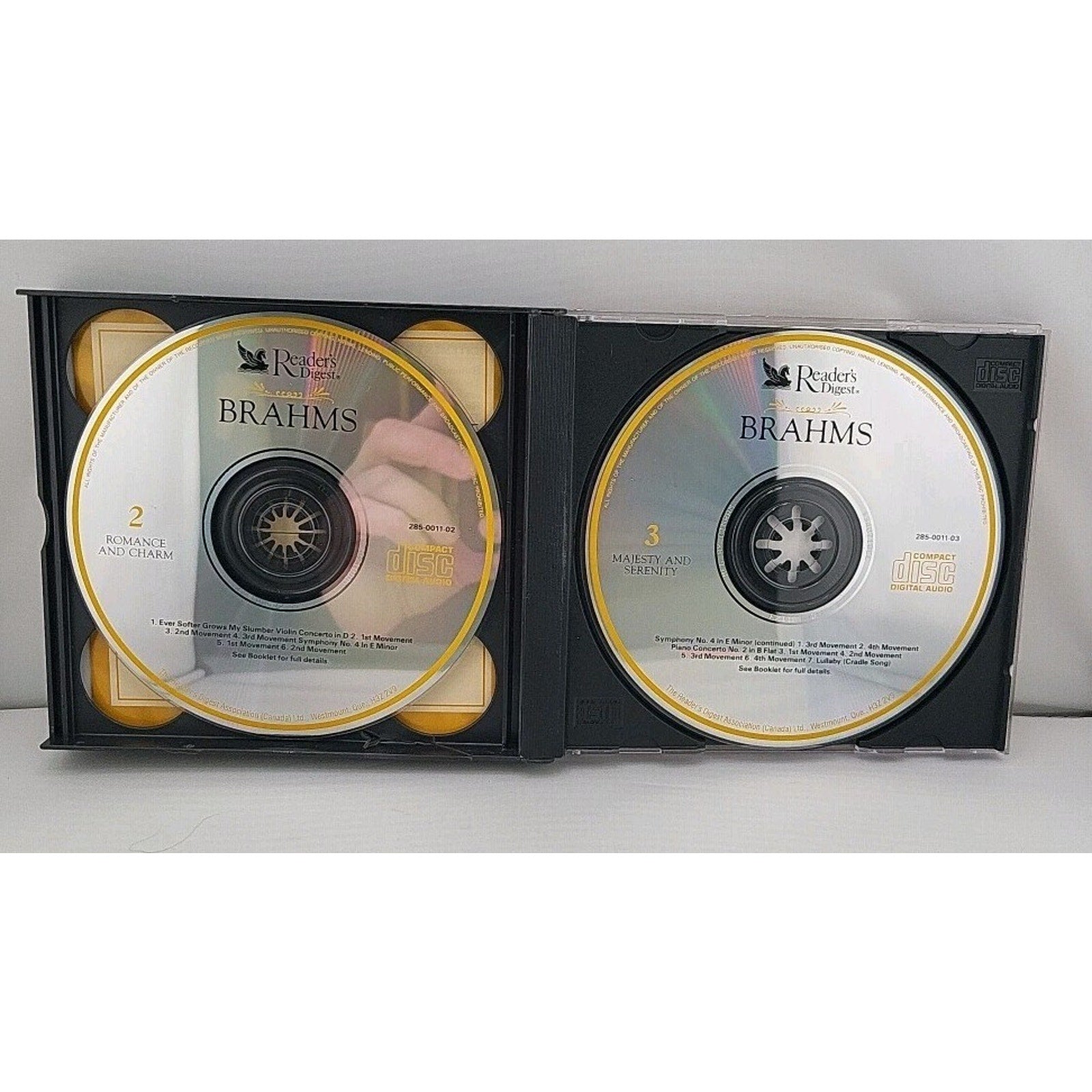 Brahms - Favourites From The Classics - 3 CD's Album - 1993 Reader's Digest