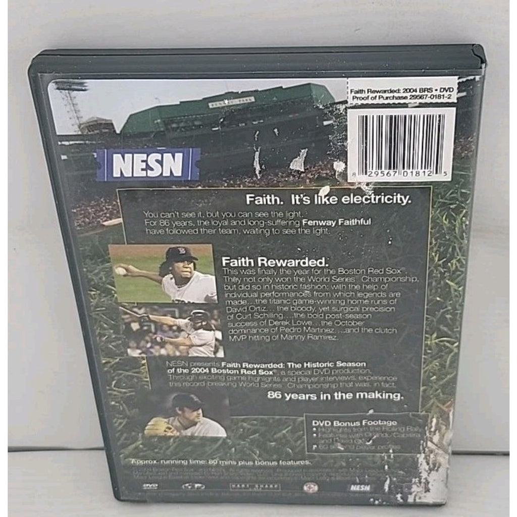 Faith Rewarded: Historic Season of 2004 Red Sox (DVD, 2004)