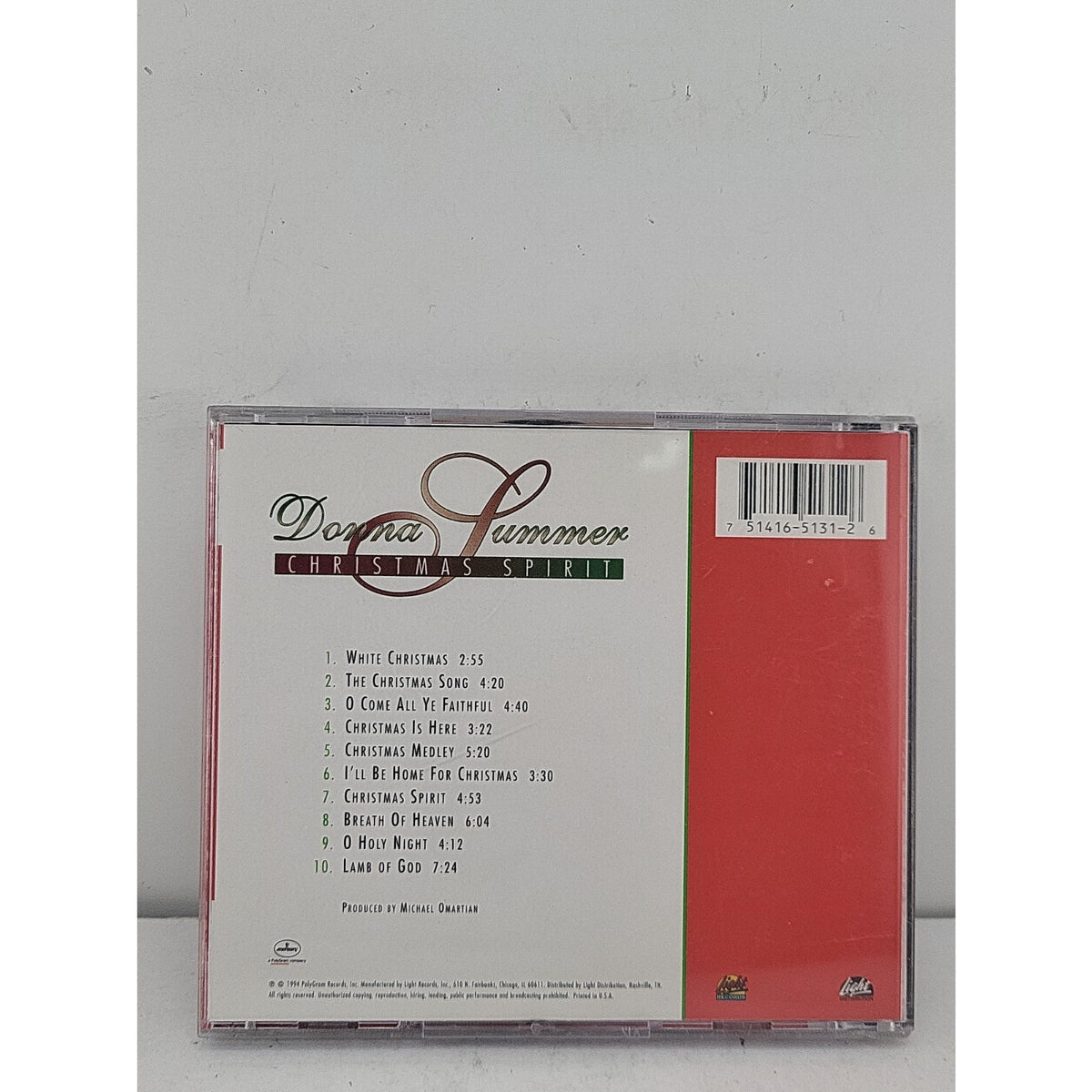 Christmas Spirit by Donna Summer CD 2002