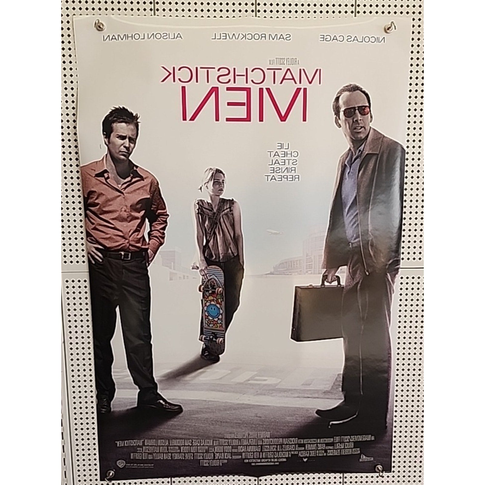 Matchstick Men 27x40 Two Sided Movie Theater Poster