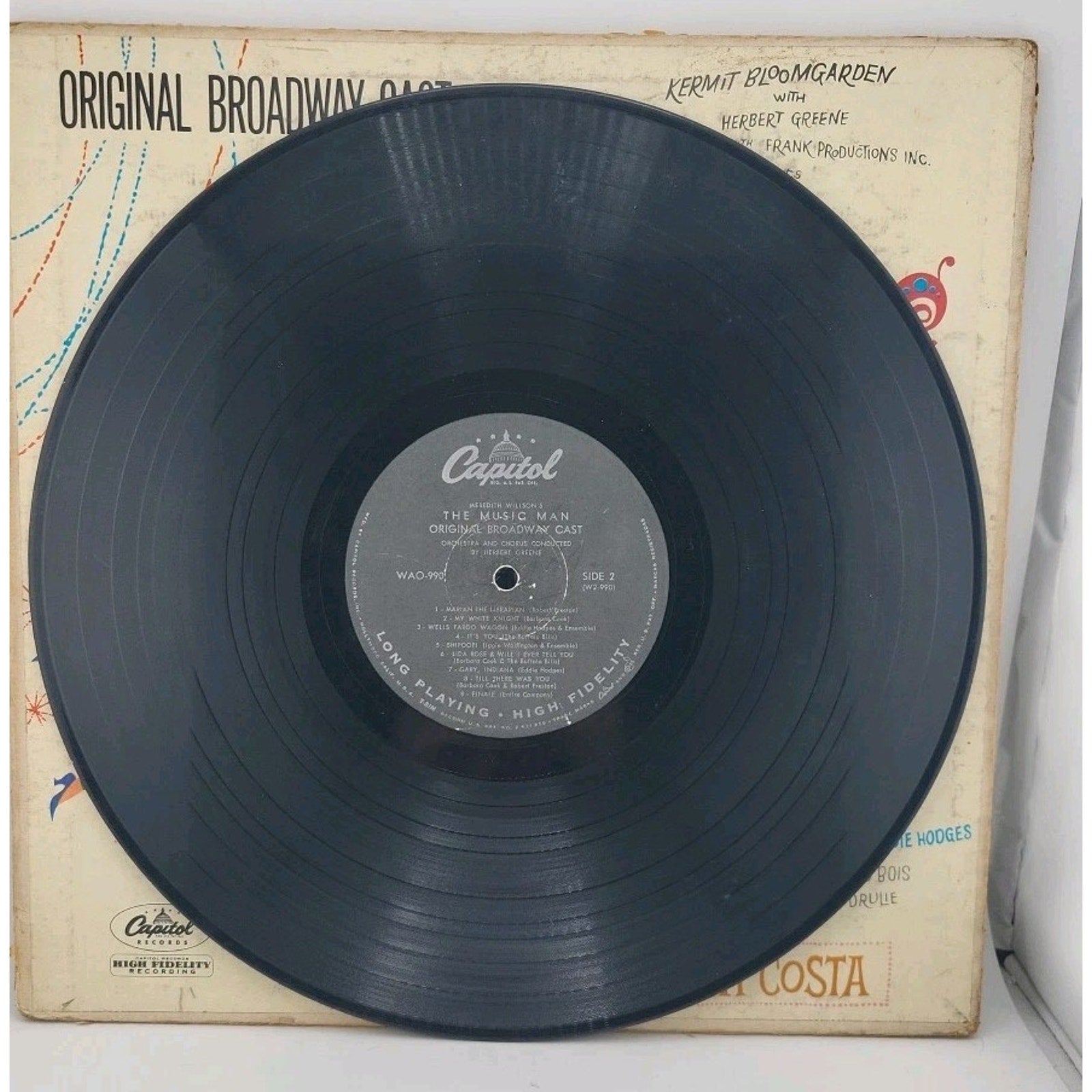 The Music Man-Original Broadway Cast Robert Preston/Meredith Willson - SWAO 0990
