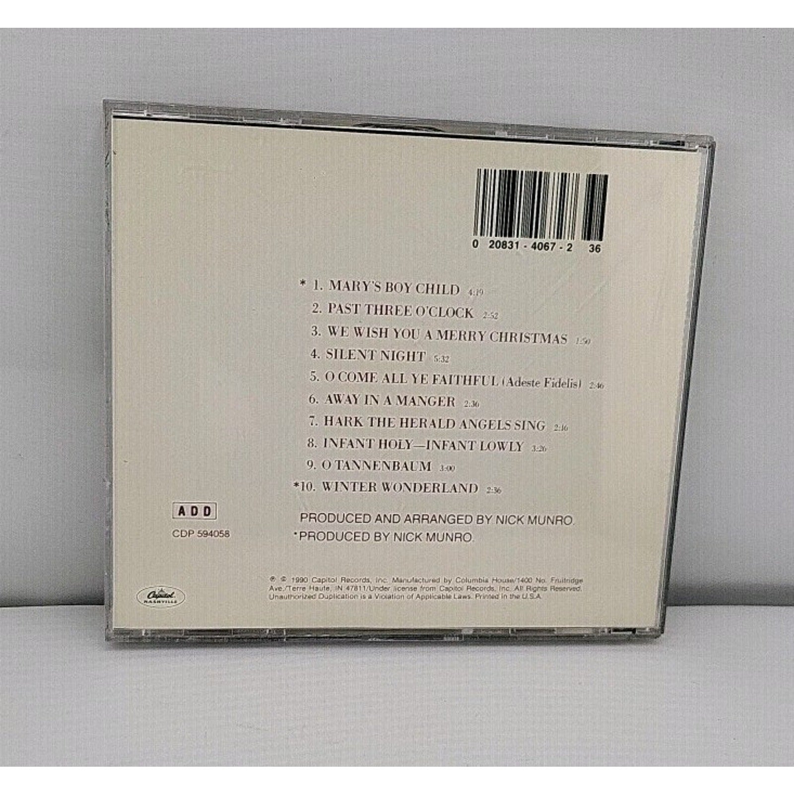 Roger Whittaker World's Most Beautiful Christmas Songs CD Album