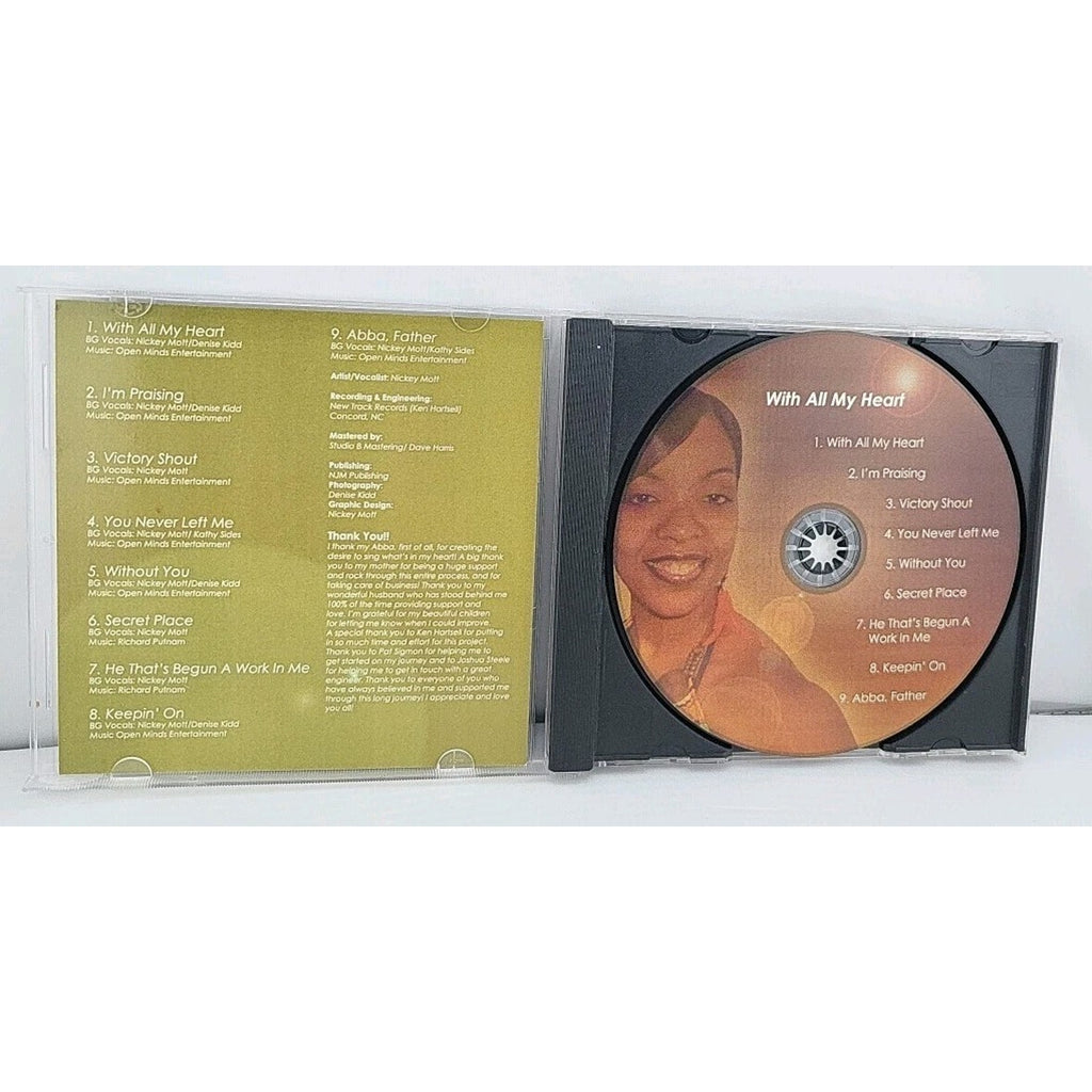 Nickey Mott With All My Heart CD