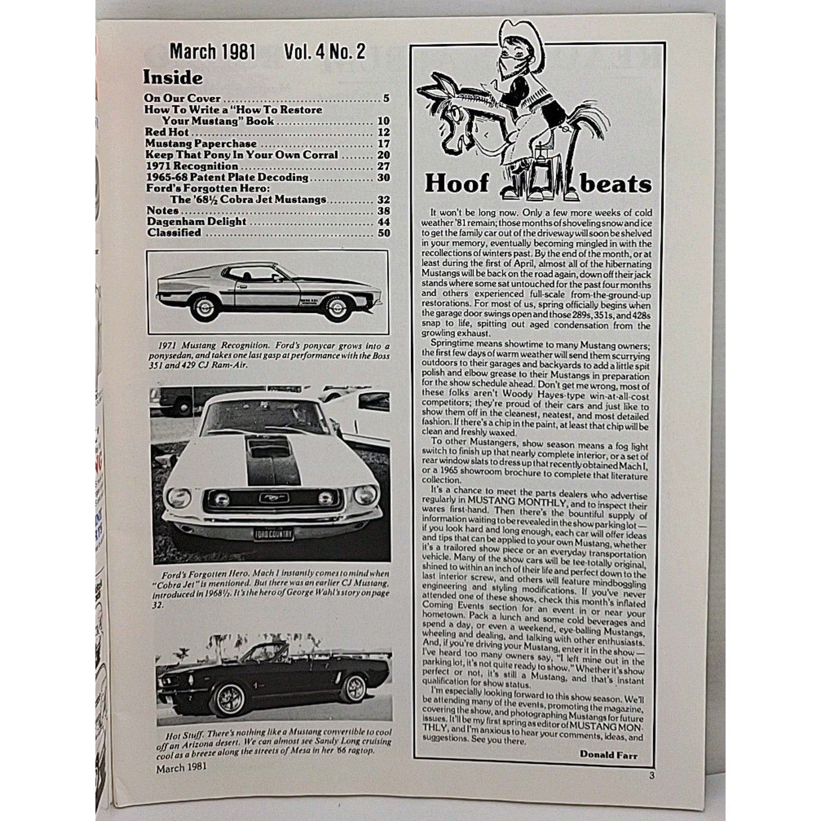 Mustang Monthly Magazine - March 1981 - Vol. 4 No. 2