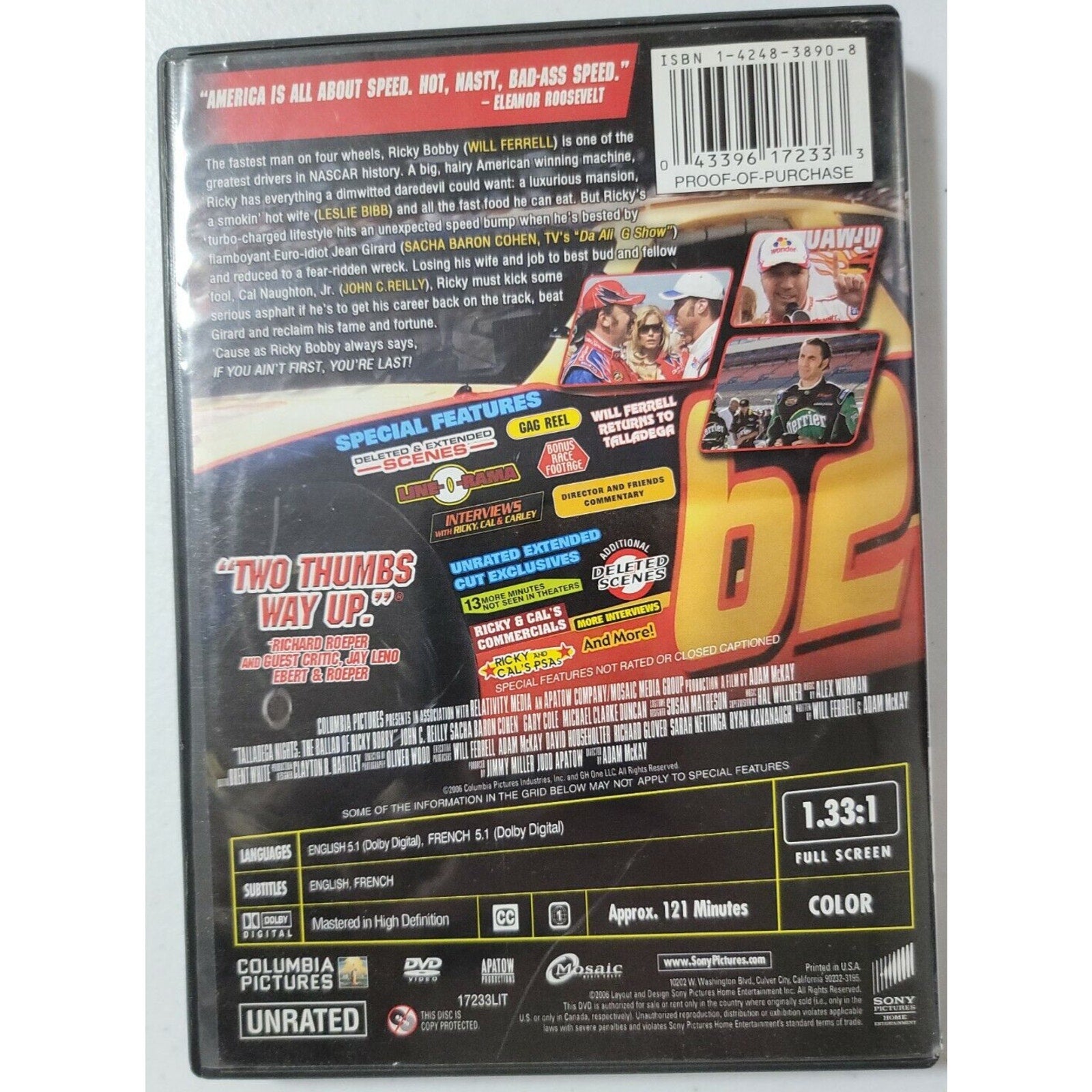 Talladega Nights: The Ballad of Ricky Bobby (DVD, 2006, Full Frame)