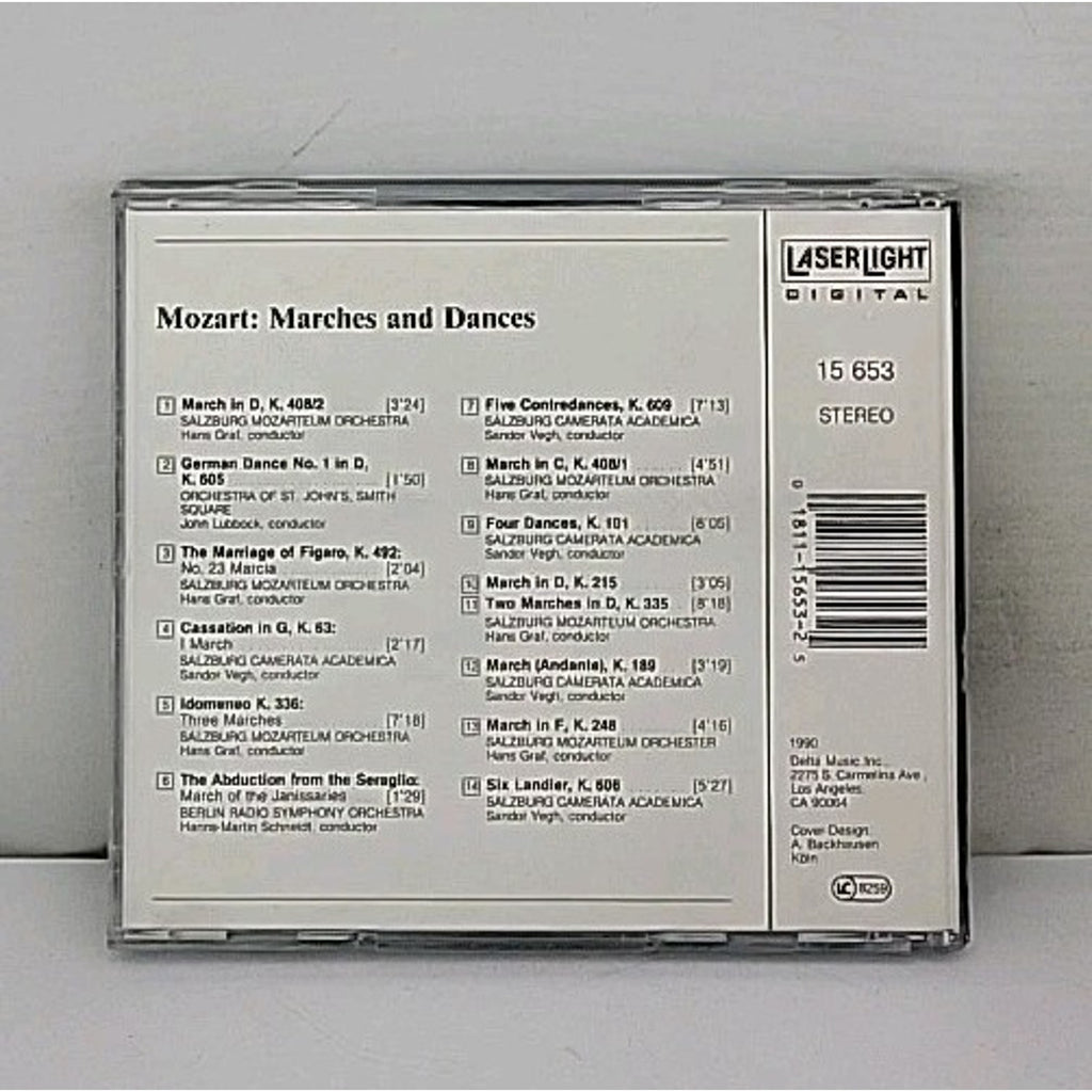 Marches & Dances by W.A. Mozart (CD, 1990)
