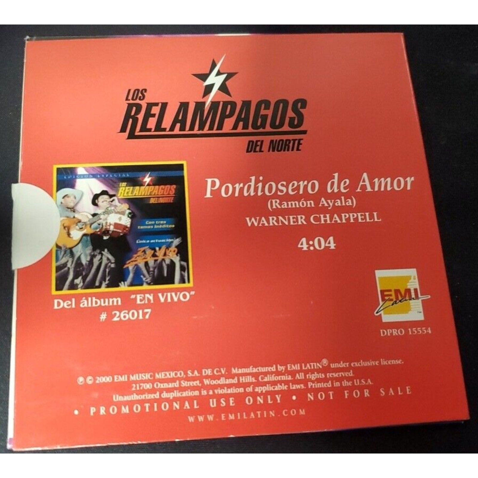 Los Relampagos Del Norte Pordiosero De Amor (CD)