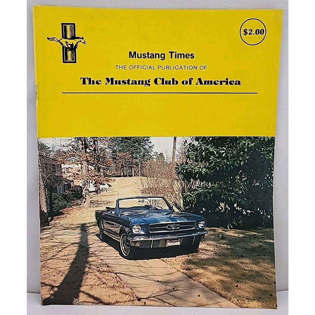 Mustang Times Magazine - Mustang Club Of America - October 1980 - Vol. 4 No. 10