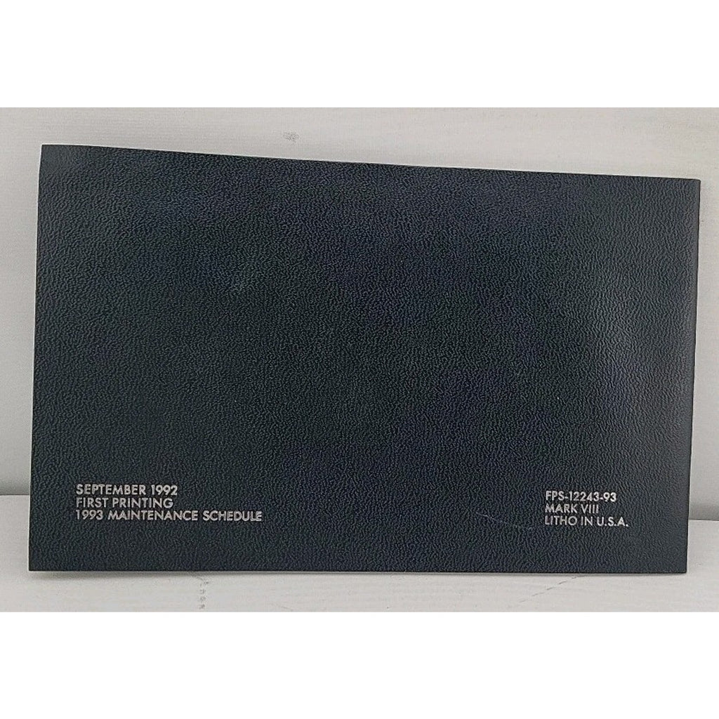 93 1993 Lincoln Mark VIII owners manual