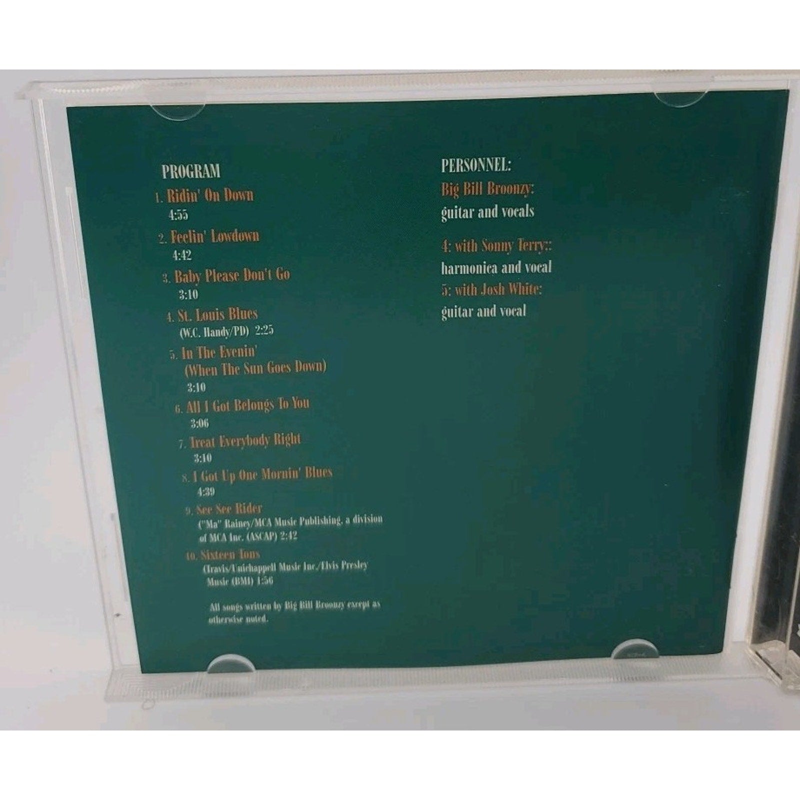 Treat Me Right by Big Bill Broonzy (CD, Feb-1996, Tradition)