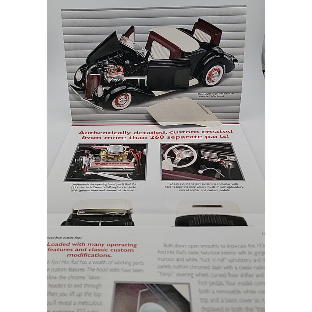 The Danbury Mint 1936 Ford Deluxe Cabriolet 1:24 Brochure
