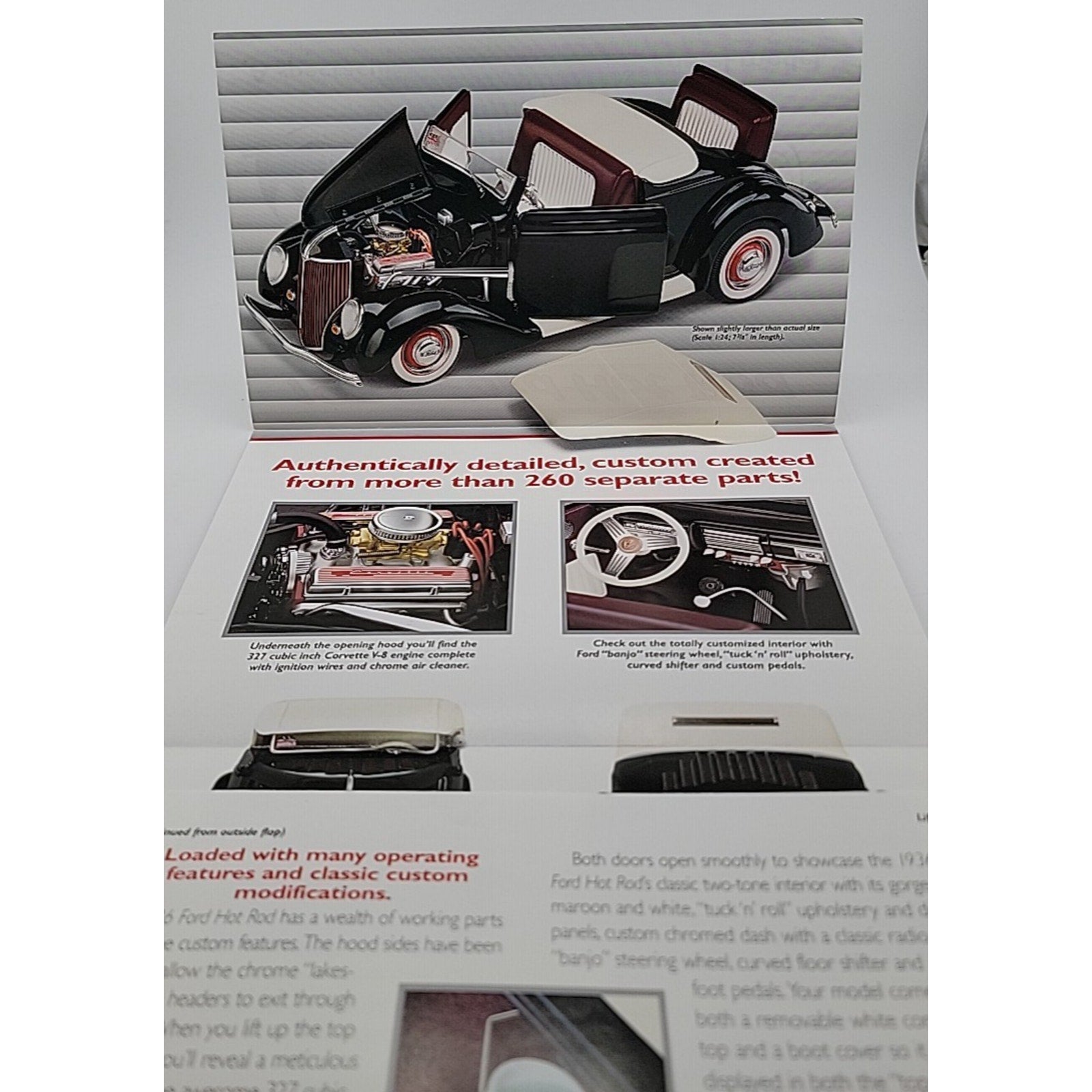 The Danbury Mint 1936 Ford Deluxe Cabriolet 1:24 Brochure