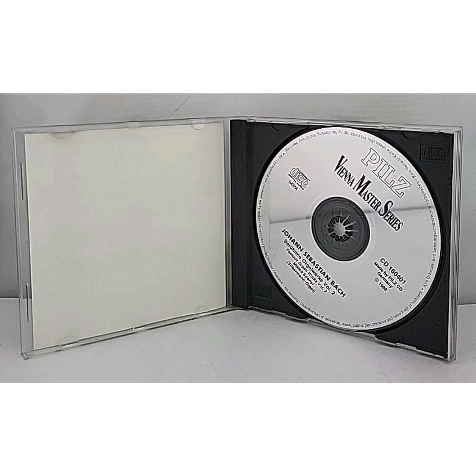 J.S. Bach – Berühmte Orgelwerke Vol. 2 CD 1988 Classical Pilz Vienna Master