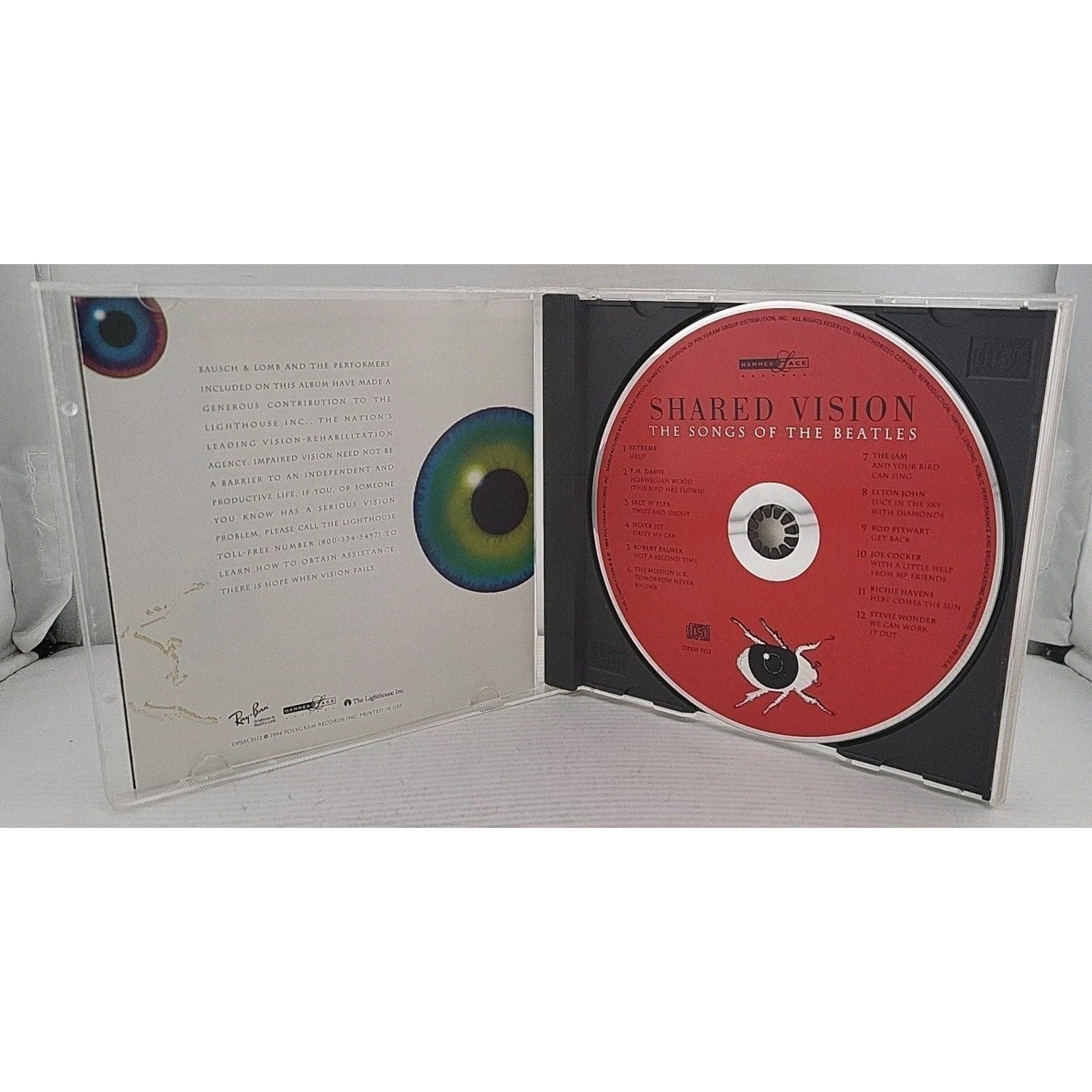 Shared Vision: The Songs of the Beatles Various Artists CD (1994, Polygram) FRI