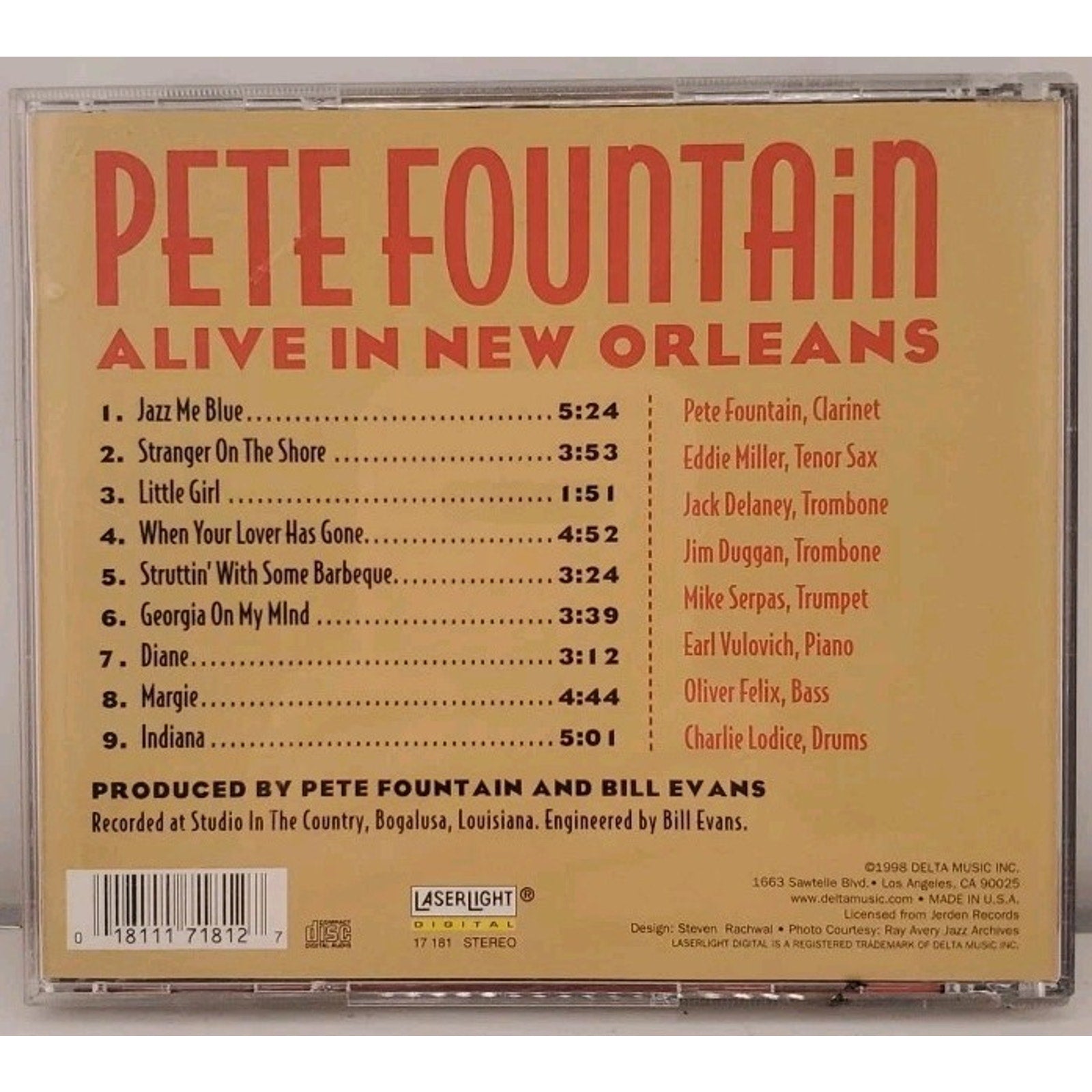 Alive in New Orleans by Pete Fountain (CD, 1998)