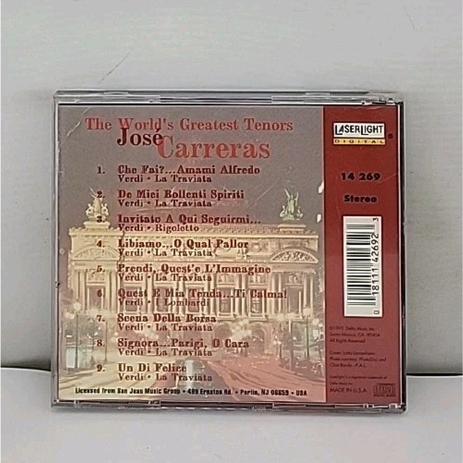Vol. 2-World's Greatest Tenors by Jose Carreras (CD, 1995)